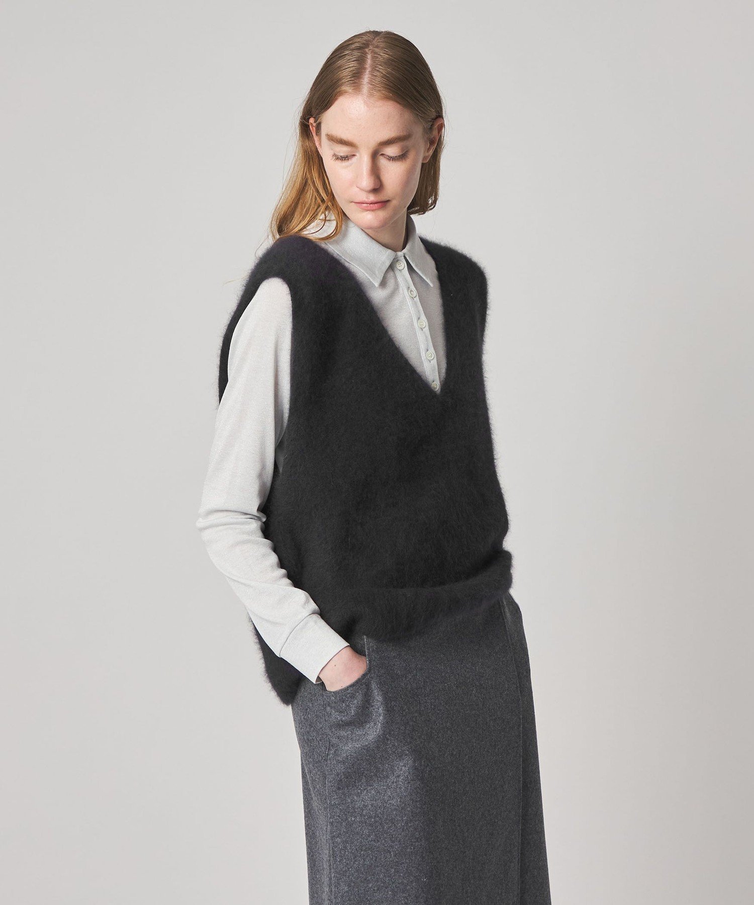 Steven Alan オーストラリアンウール ミックス ニットベスト BEAUTY&YOUTH UNITED ARROWS｜<Steven Alan>オーストラリアンウール
