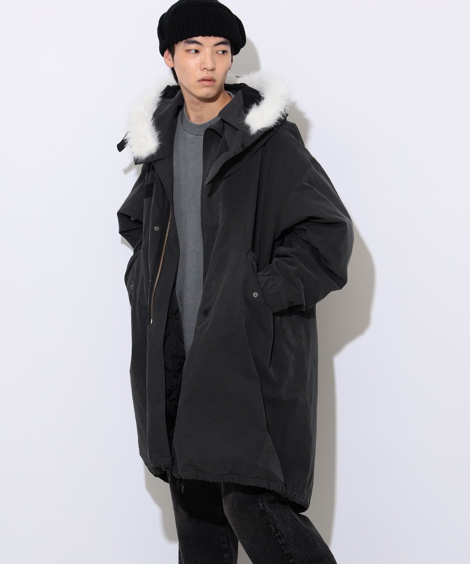 BEAMS OUTLET｜フード付き モッズコート | Rakuten Fashion(楽天