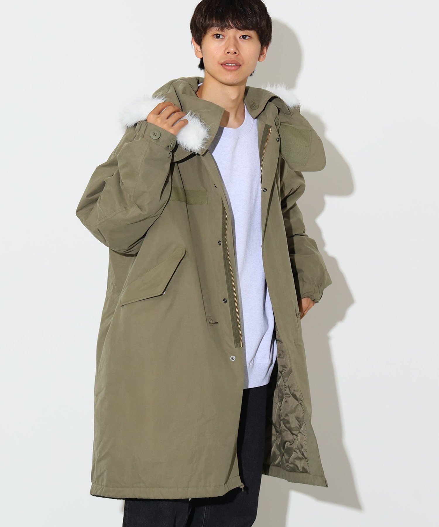 BEAMS OUTLET｜フード付き モッズコート | Rakuten Fashion(楽天