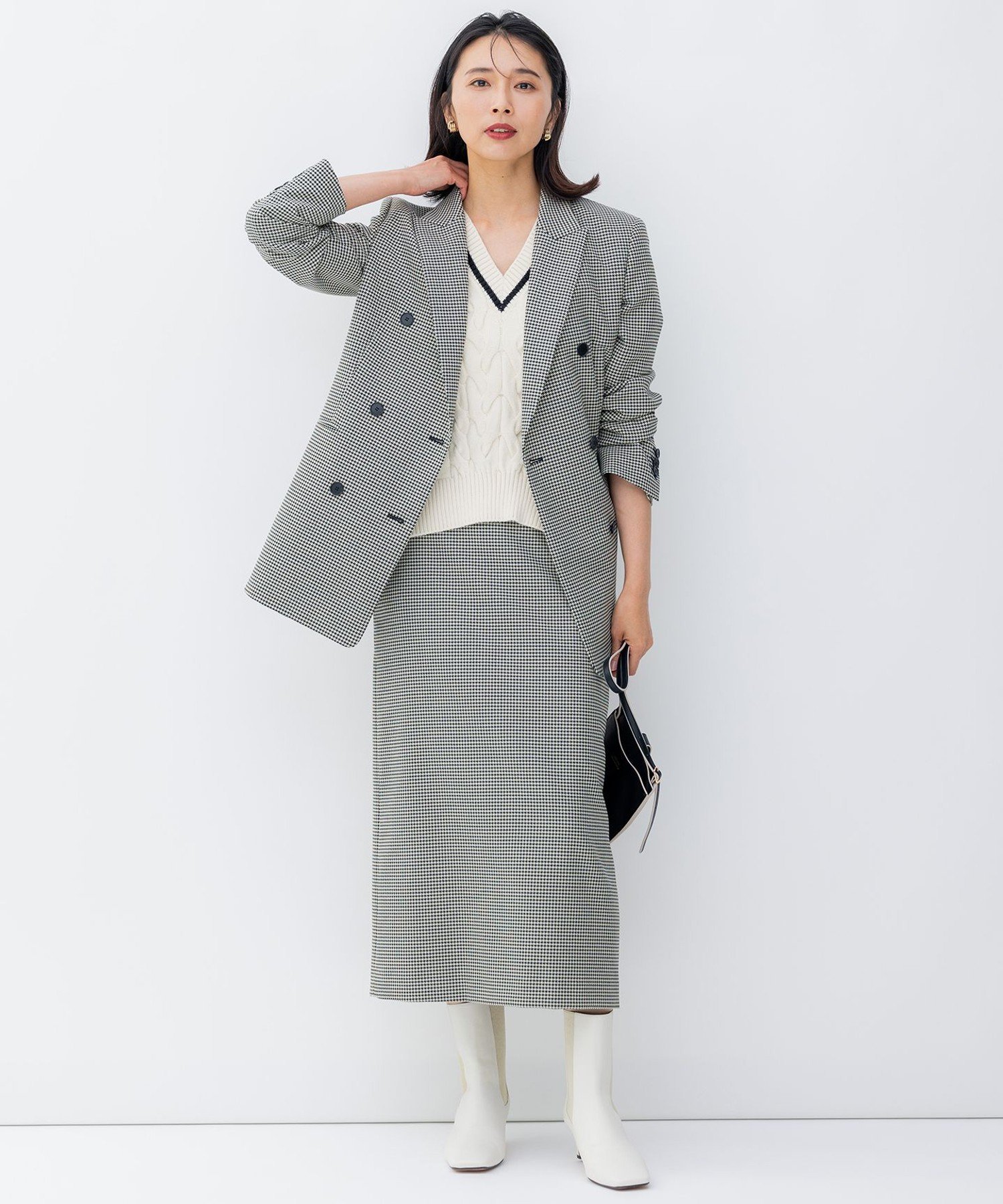 23区｜ガンクラブチェック タイトスカート | Rakuten Fashion(楽天