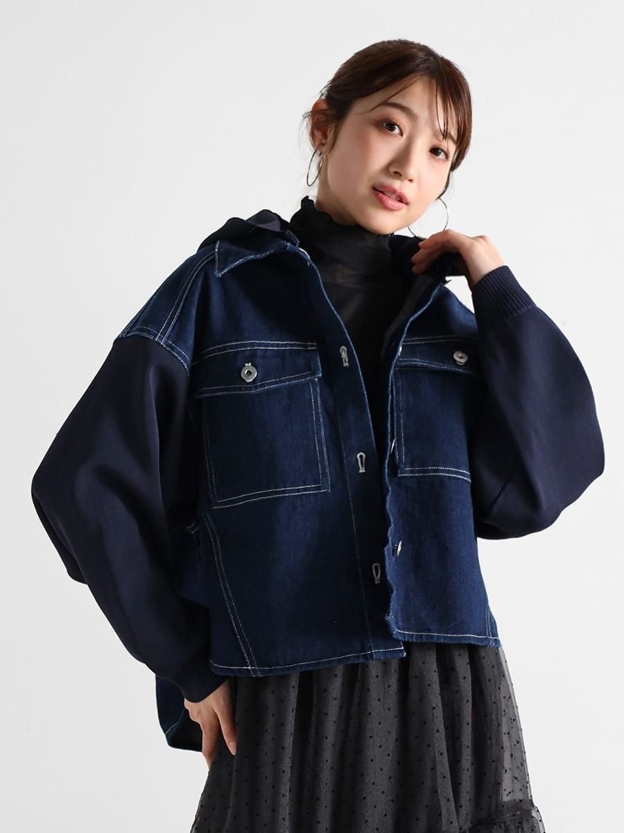 Vin｜フード付きデニムアウター | Rakuten Fashion(楽天ファッション