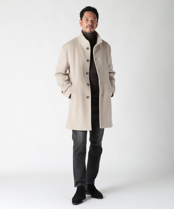MEN'S BIGI｜スーパー140ウールビーバーヘリンボーンコート | Rakuten