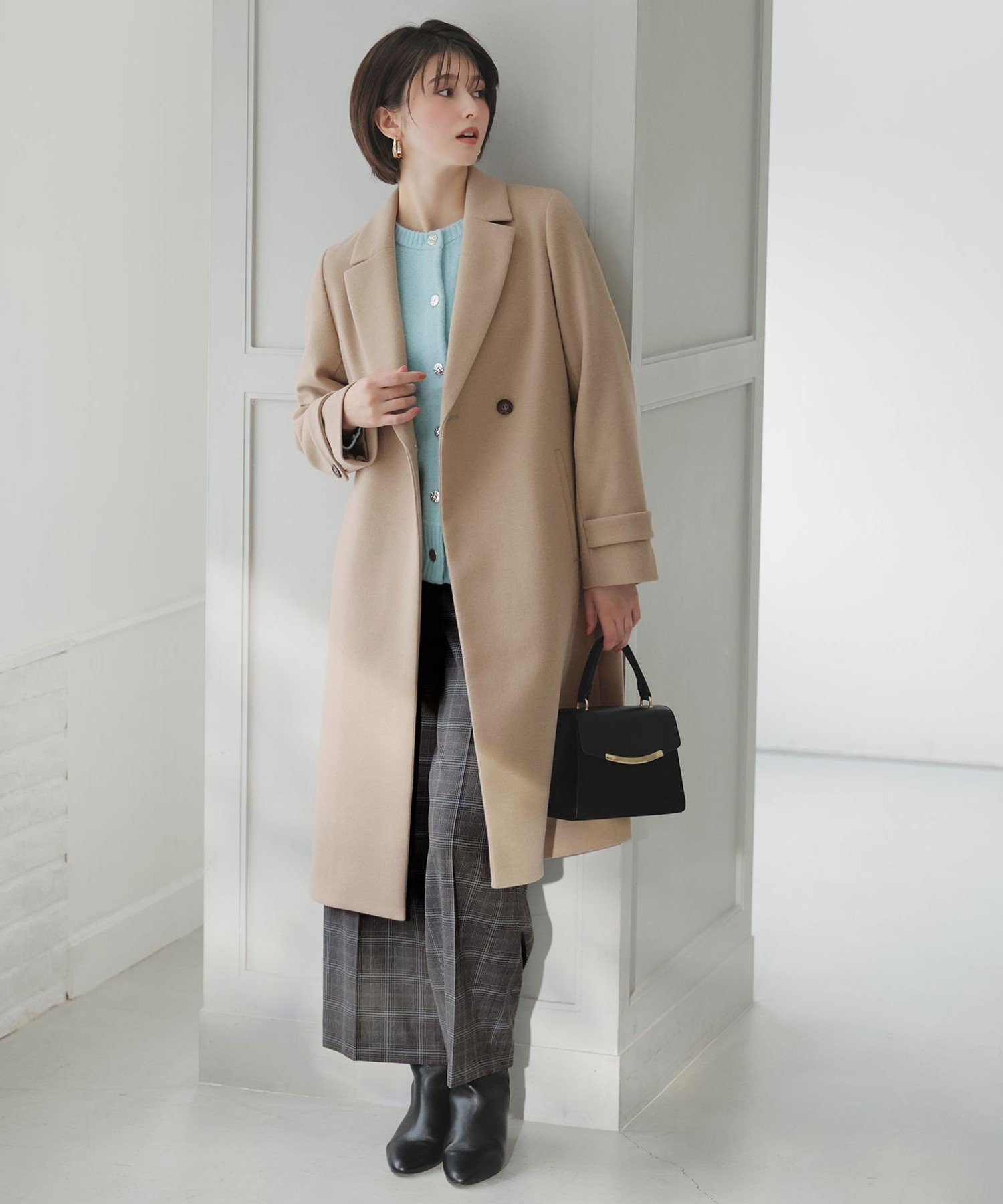 ANY SIS｜ウールライクロング チェスターコート | Rakuten Fashion