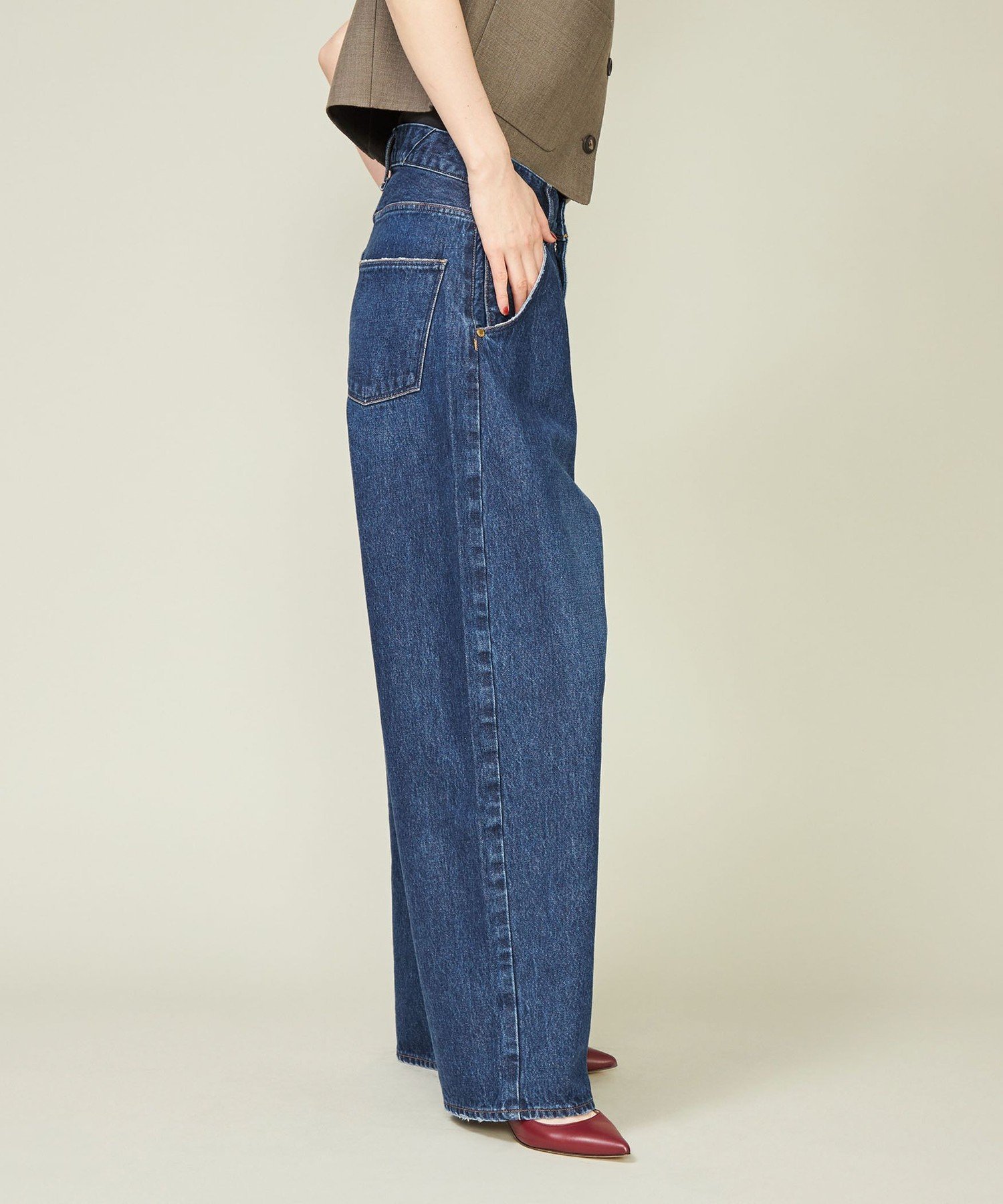 upper hights for conte タックデニムパンツ UN 別注】＜upper hights for conte＞タックデニムパンツ UN（デニム