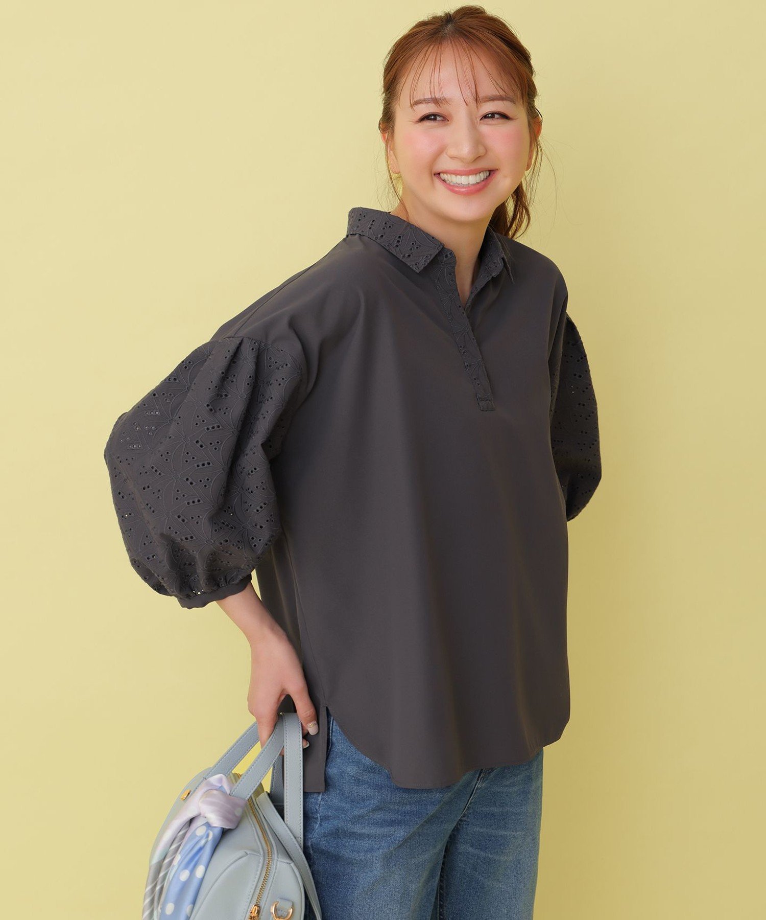 ANY SIS｜レースパフスリーブ シャツ | Rakuten Fashion(楽天