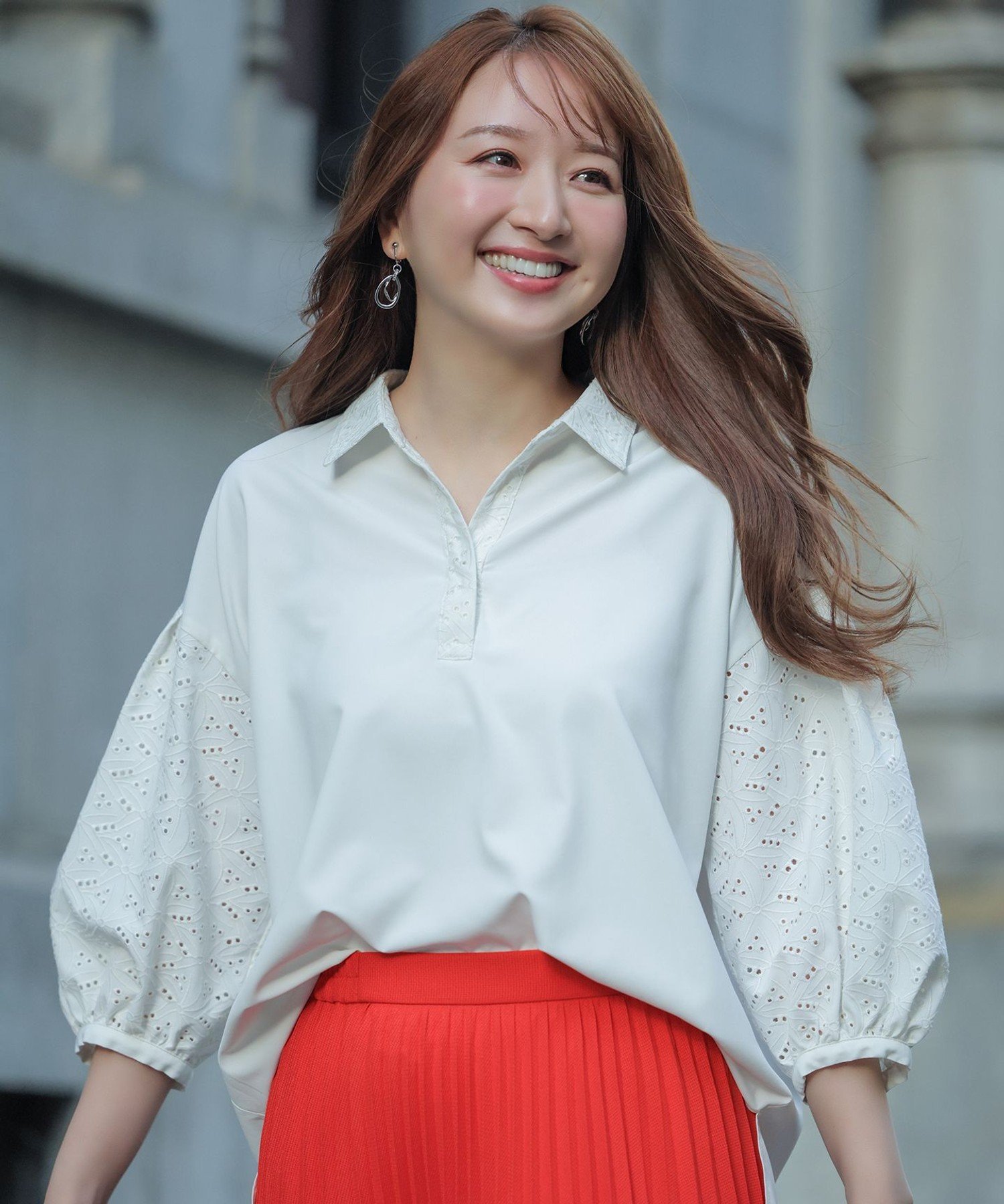 ANY SIS｜レースパフスリーブ シャツ | Rakuten Fashion(楽天