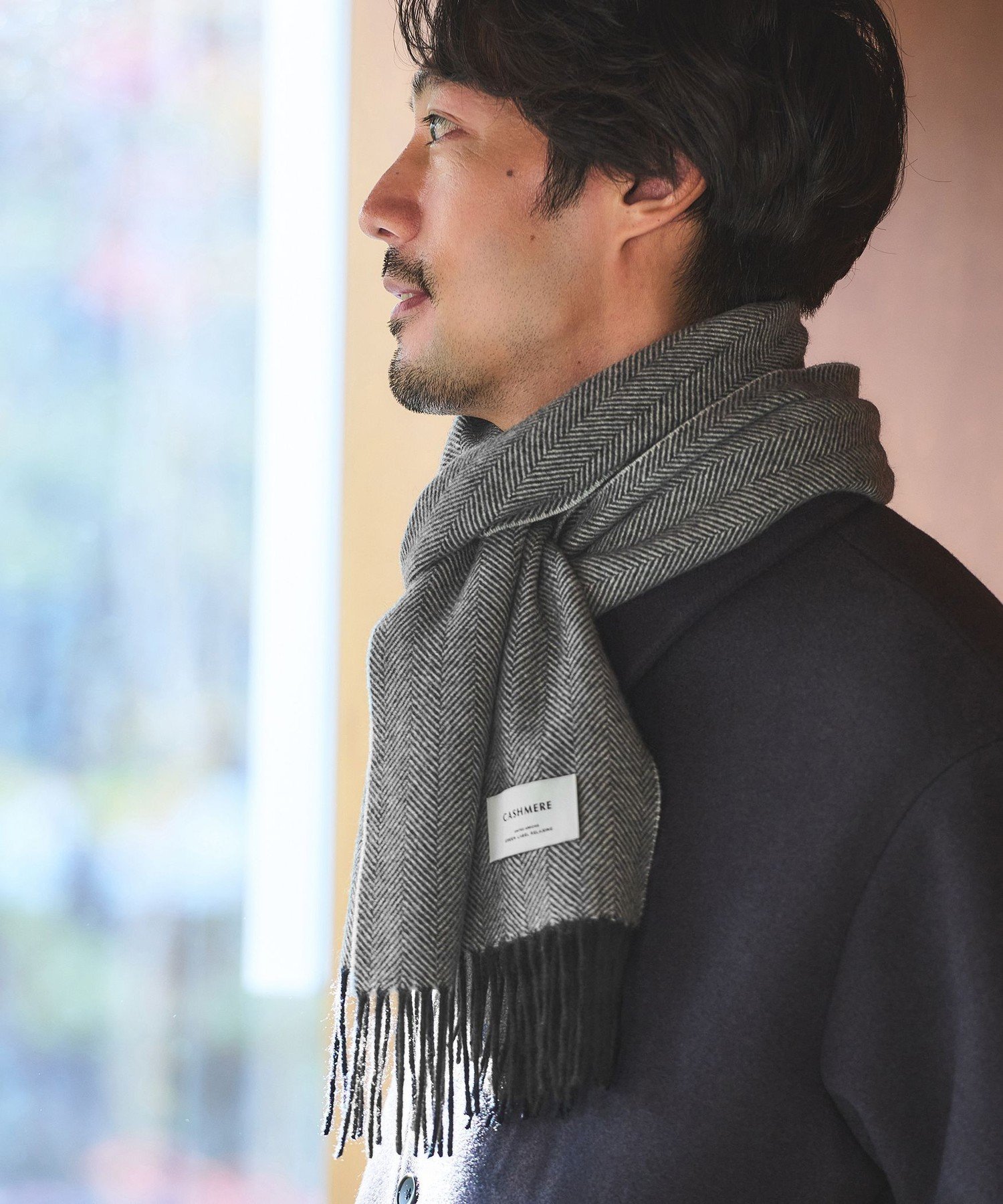 UNITED ARROWS green label relaxing｜カシミヤ 100 トラッド マフラー