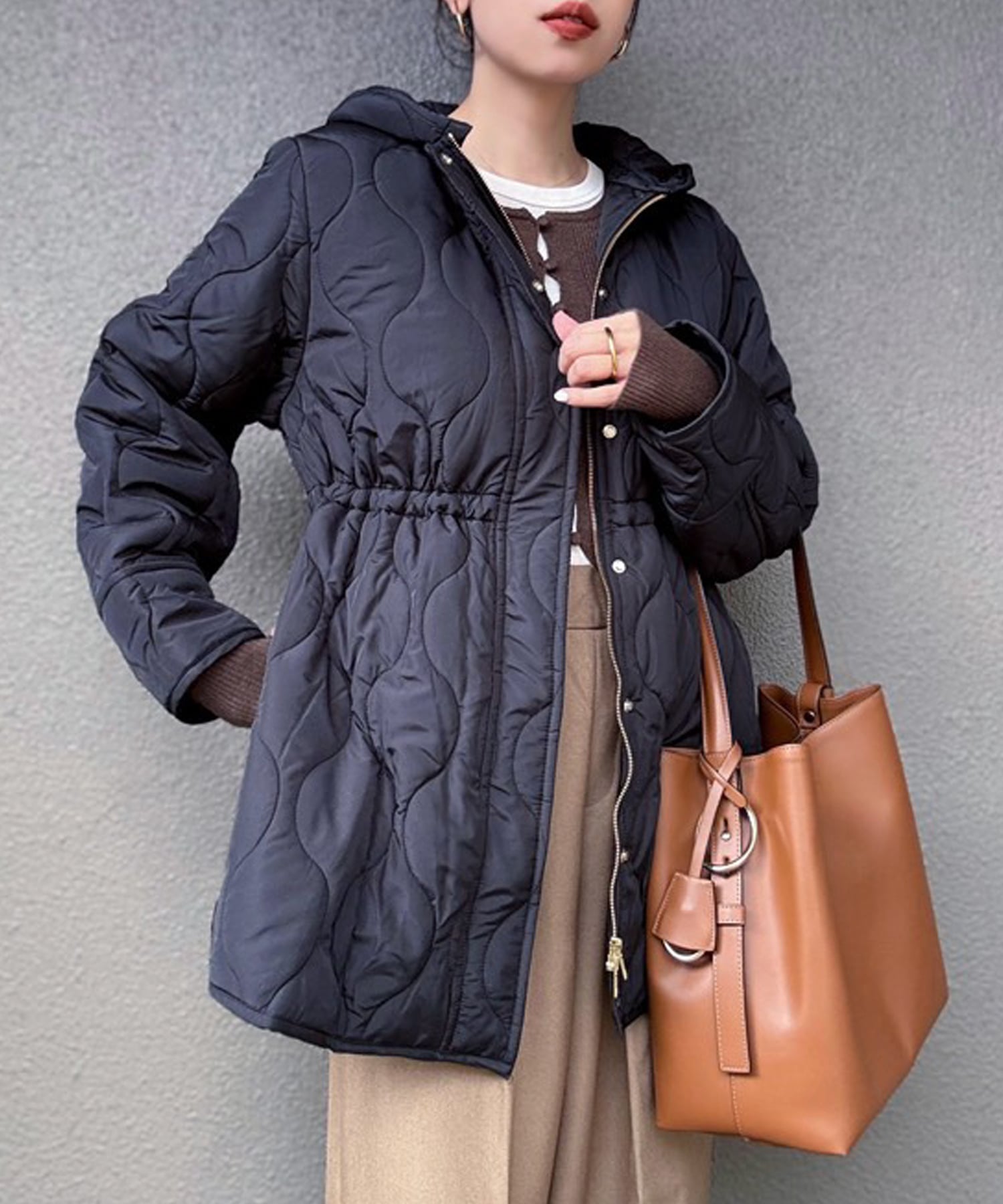 STYLEDOOR｜ミリタリーキルティングドロストハーフコート | Rakuten