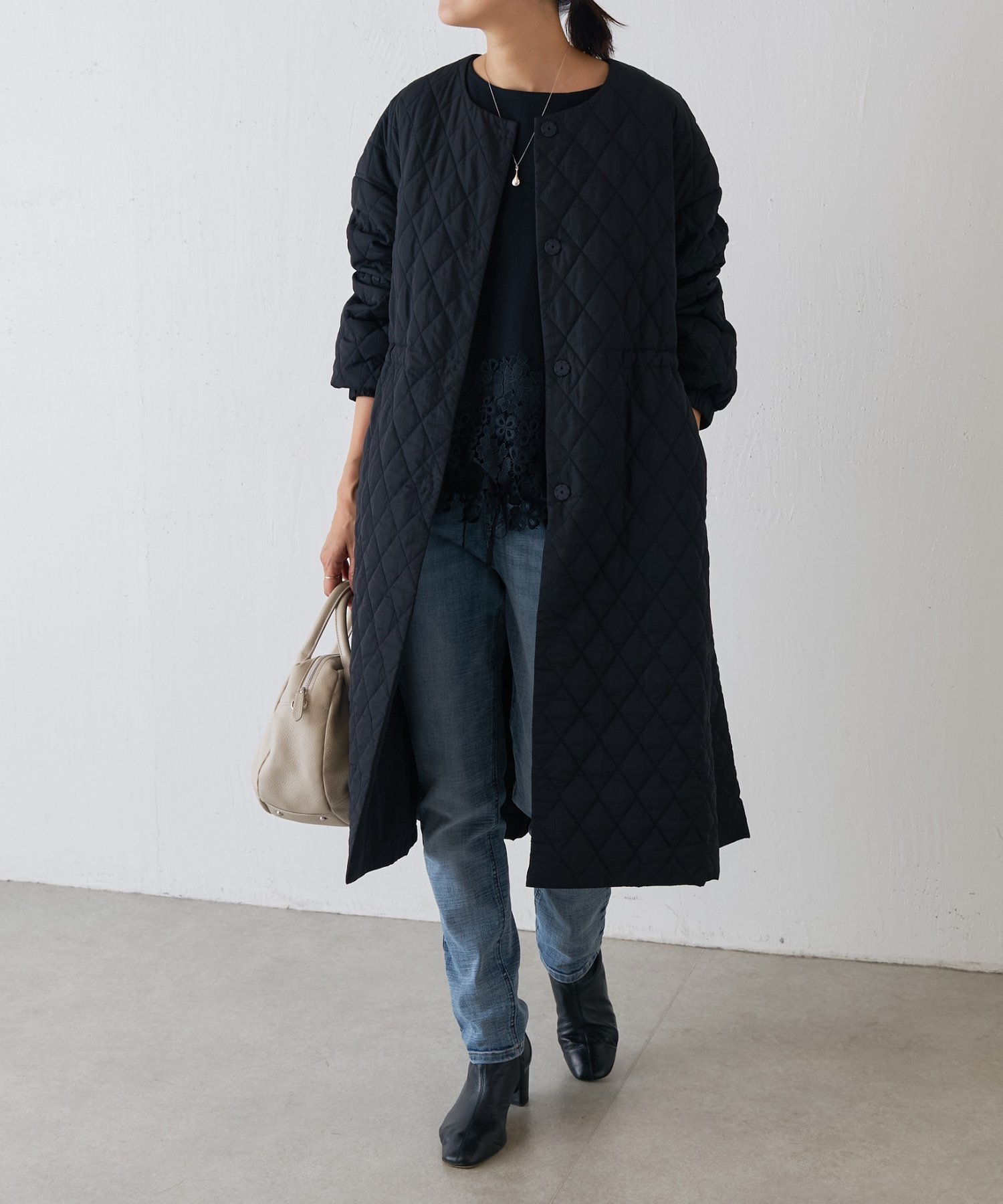 BEARDSLEY｜袖バルーンキルトコート | Rakuten Fashion(楽天