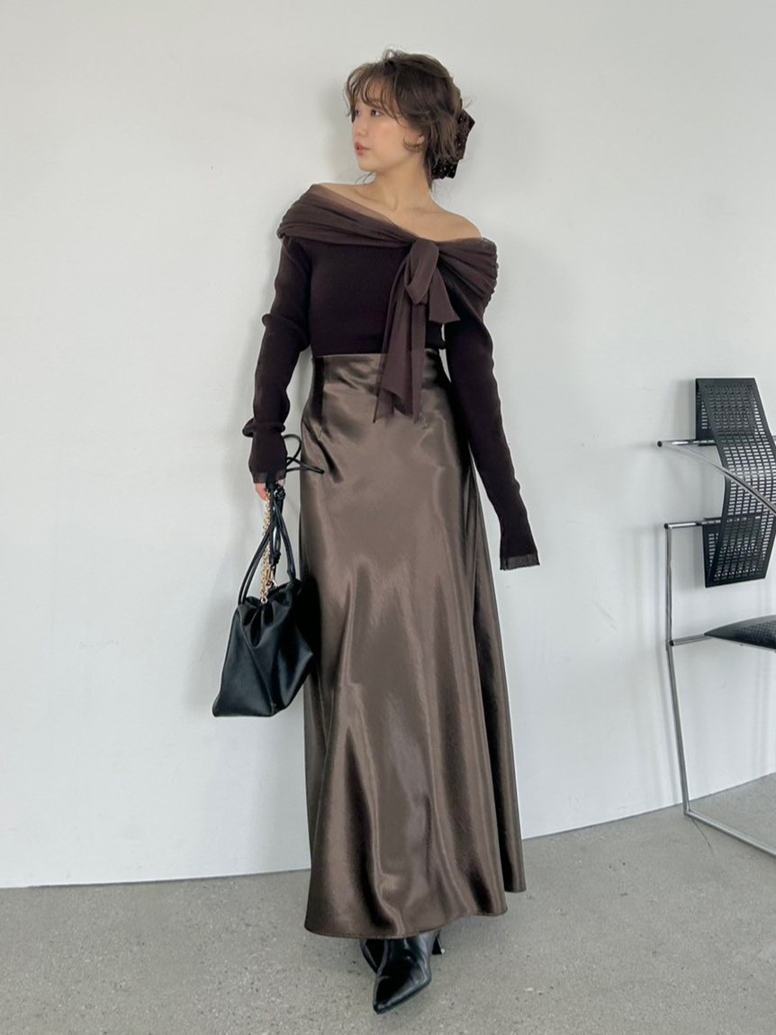 FRAY I.D｜3wayリボンオフショルニットプルオーバー | Rakuten Fashion