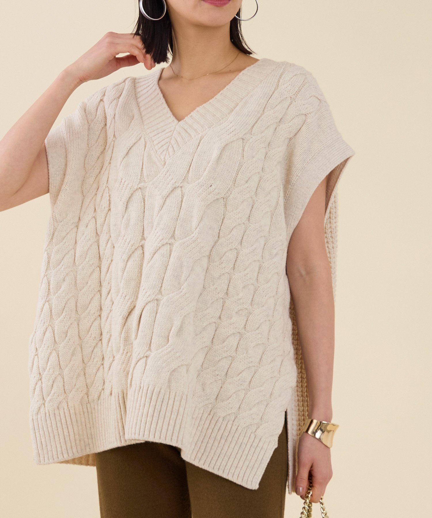 MICA＆DEAL｜【marmors】cable knit vest | Rakuten Fashion(楽天