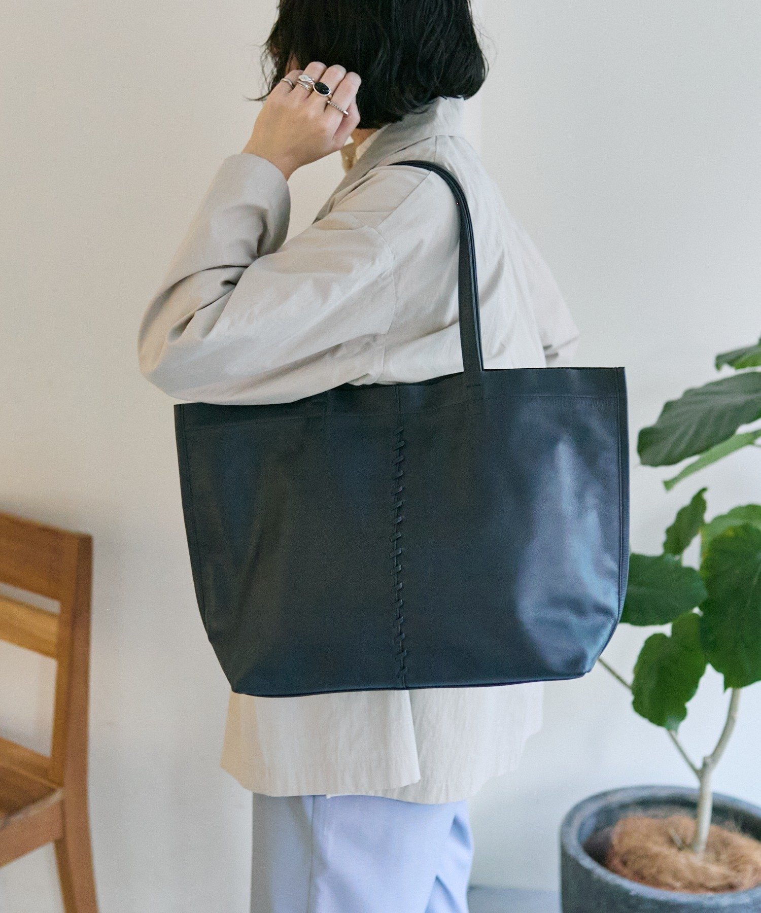 ear PAPILLONNER｜センターポイントトートバッグL | Rakuten Fashion