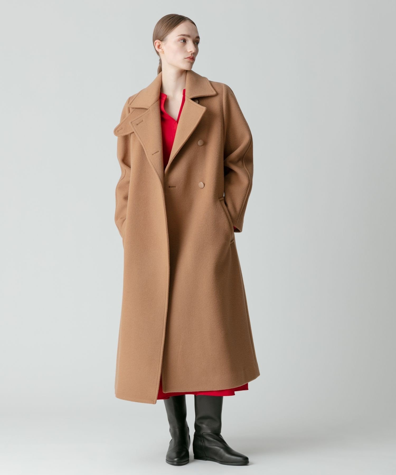 allureville｜スプリットラグランロングコート | Rakuten Fashion(楽天