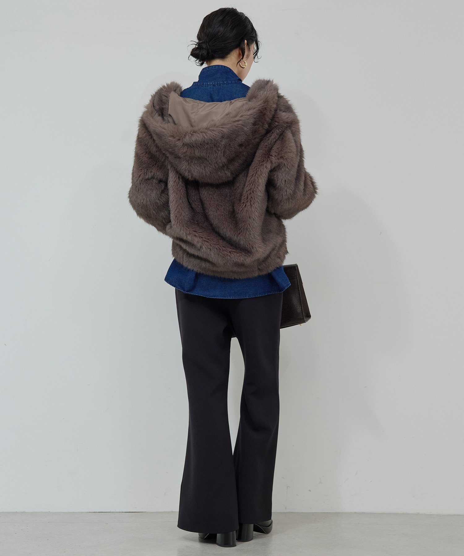 GALLARDAGALANTE｜エコファーフーディーブルゾン | Rakuten Fashion