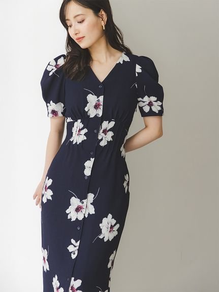 SNIDEL｜【FLOWER COLLECTION】プリントタイトワンピース | Rakuten