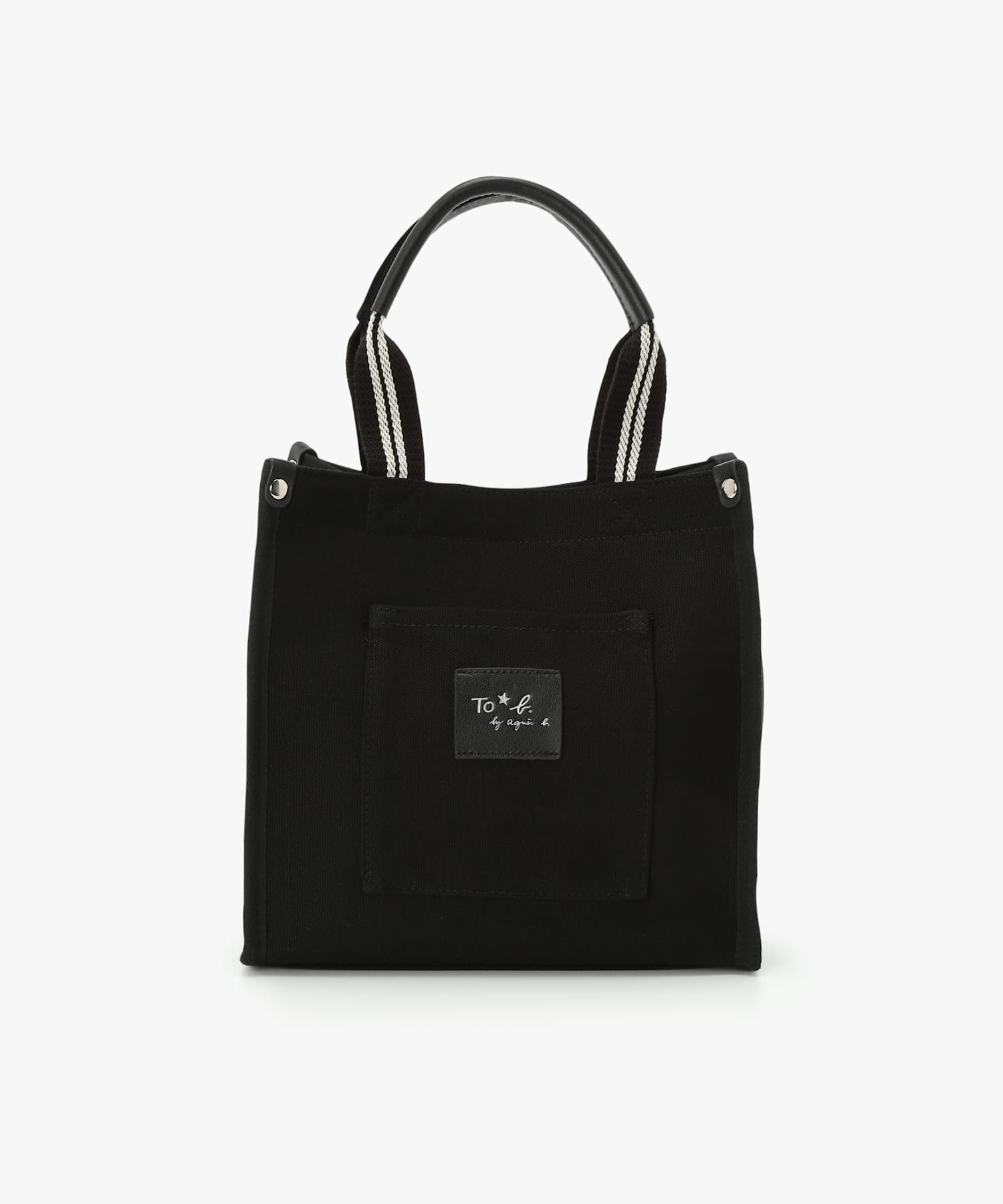 agnes b.｜ロゴ レザーネーム ミニ トートバッグ | Rakuten Fashion