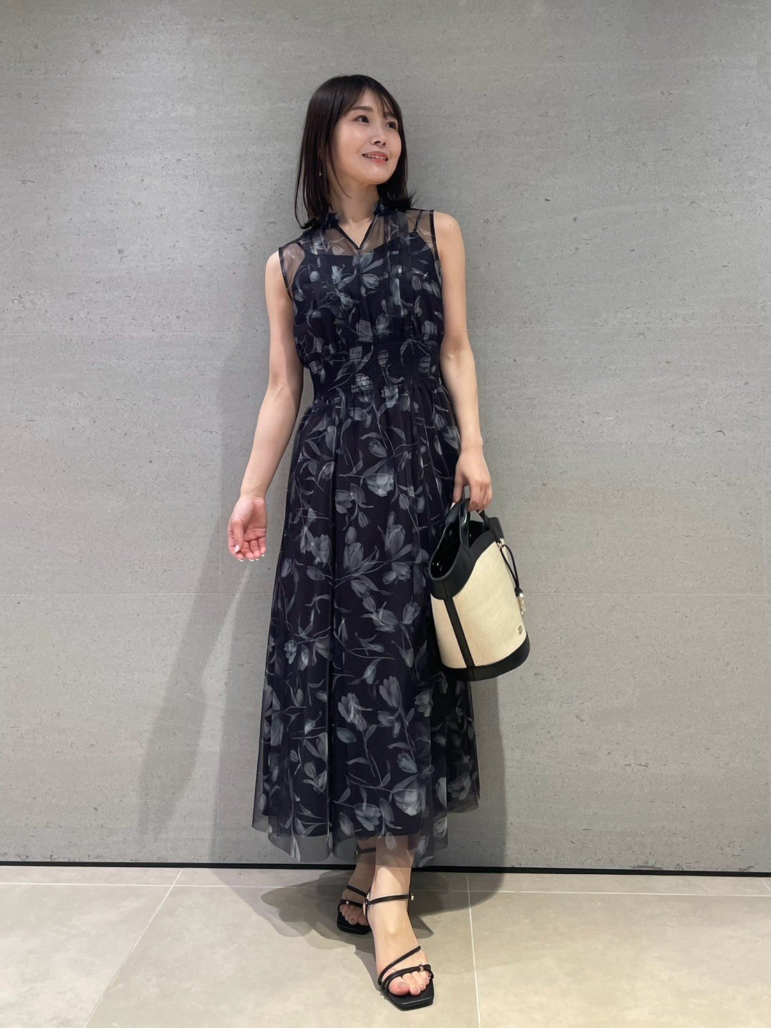 CELFORD｜レイヤードフラワープリントワンピース | Rakuten Fashion