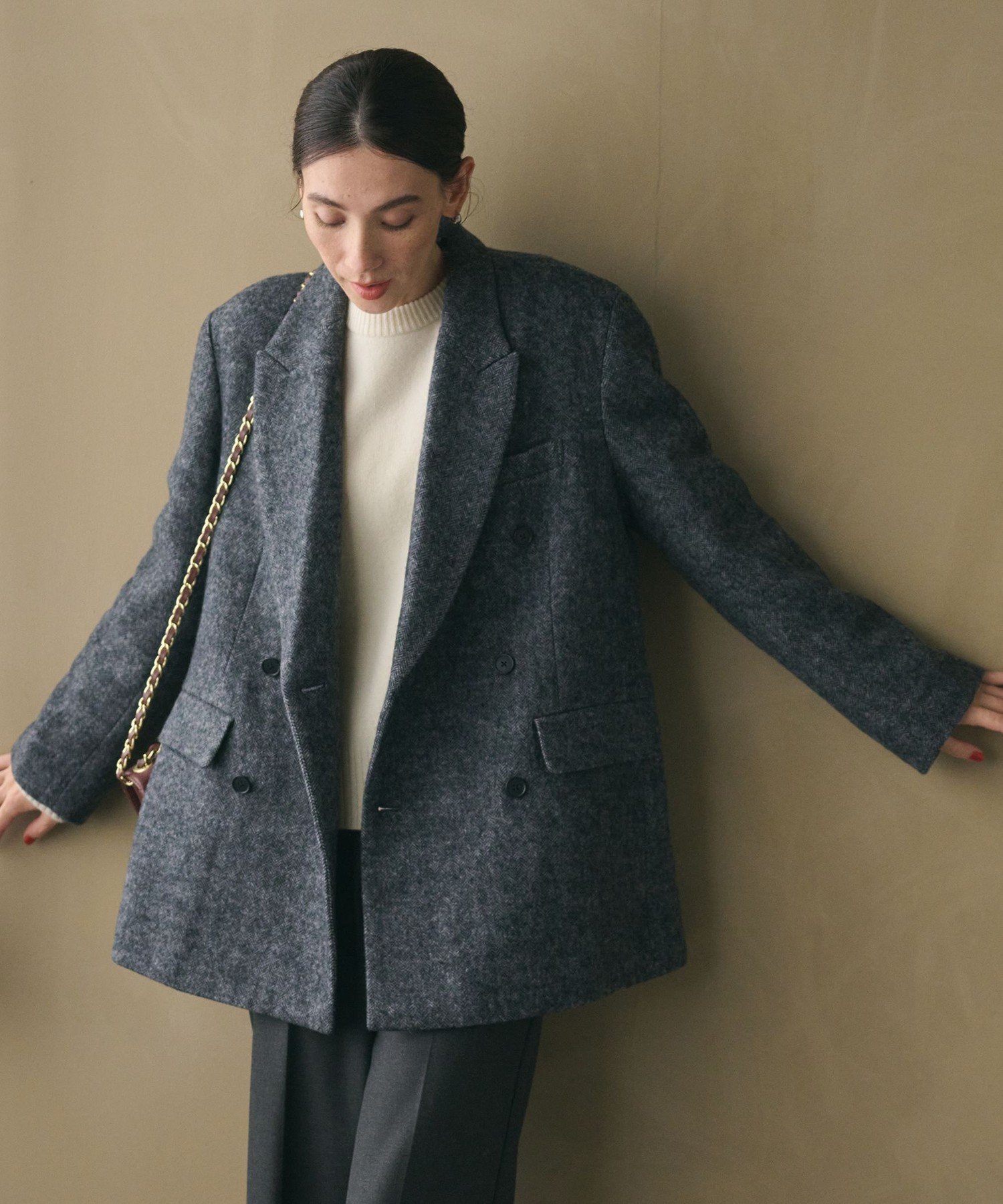 BEAUTY&YOUTH UNITED ARROWS｜毛ブレンド ヘリンボーン ジャケット