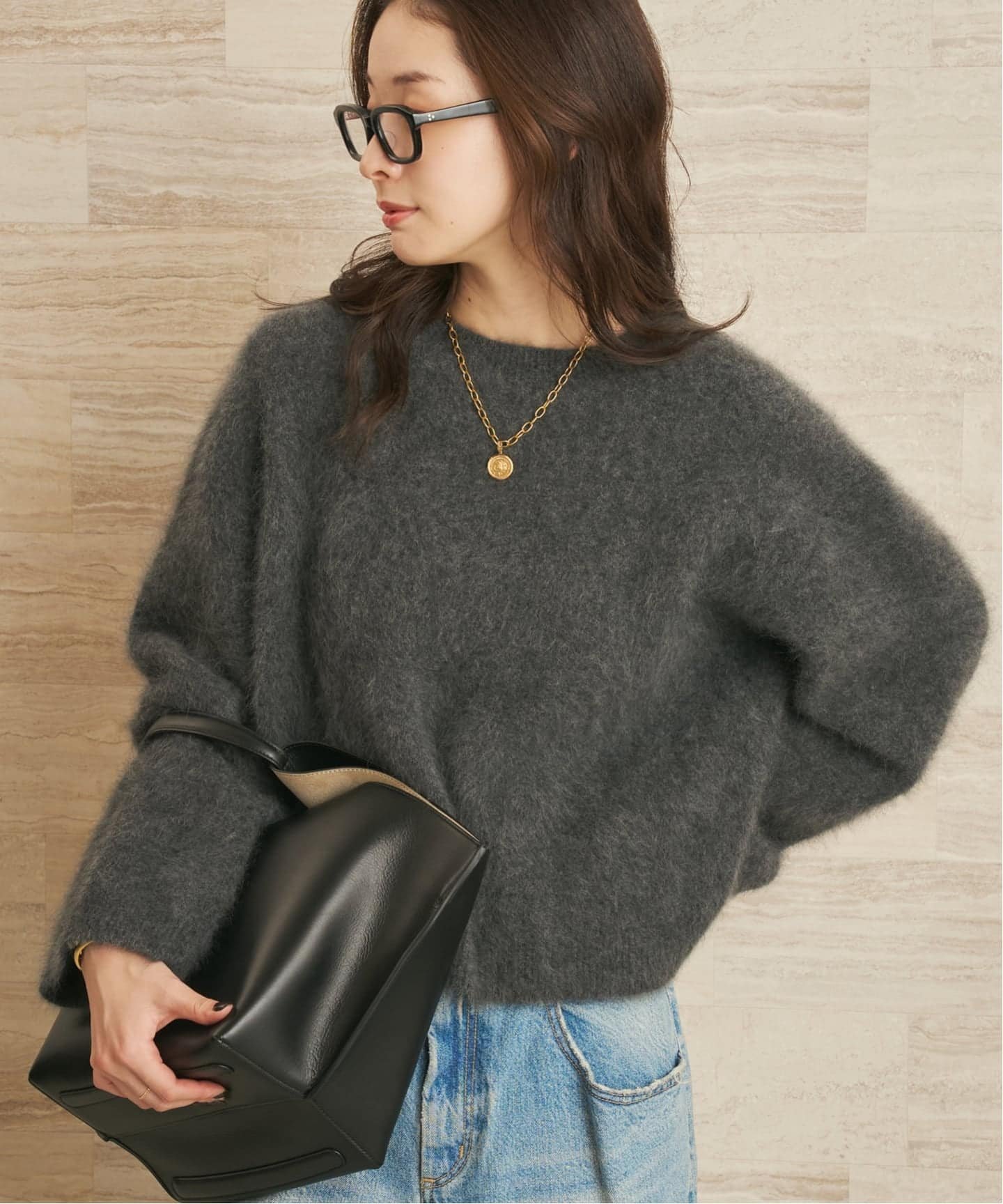 plage｜《一部カラー六本木店・WEB限定》Fur Essential ニット