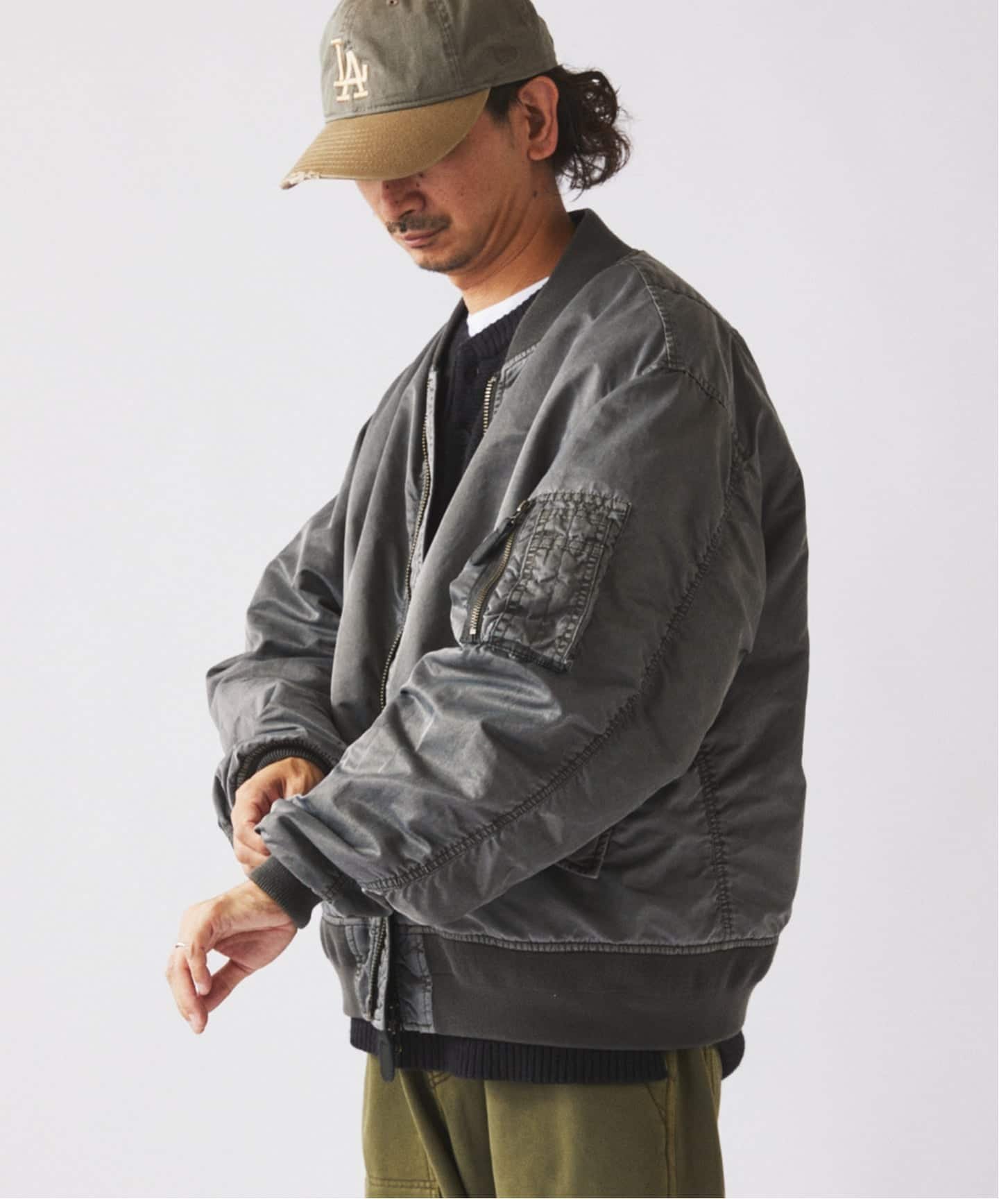 JOURNAL STANDARD relume｜ガーメントダイ ボンバー ジャケット