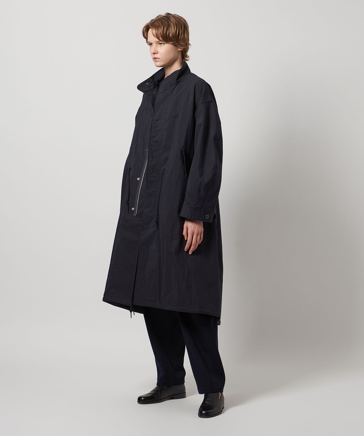 LOEFF ロエフ OX スタンドカラー ミリタリーコート BLACK 楽天市場】LOEFF / ロエフ | OX スタンドカラー ミリタリー コート | 2