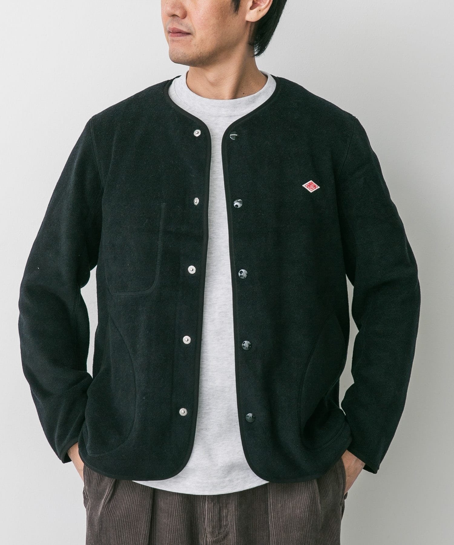 URBAN RESEARCH DOORS｜DANTON FLEECE COLLARLESS JACKET | Rakuten