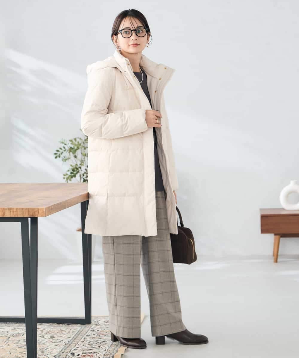 a.v.v｜フーデッドロングダウンコート | Rakuten Fashion(楽天