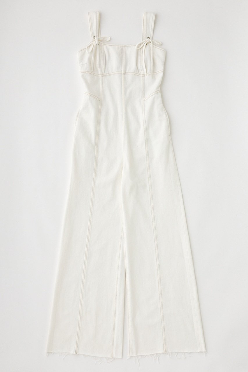 moussy｜CORSET STRAP DENIM ジャンプスーツ | Rakuten Fashion(楽天