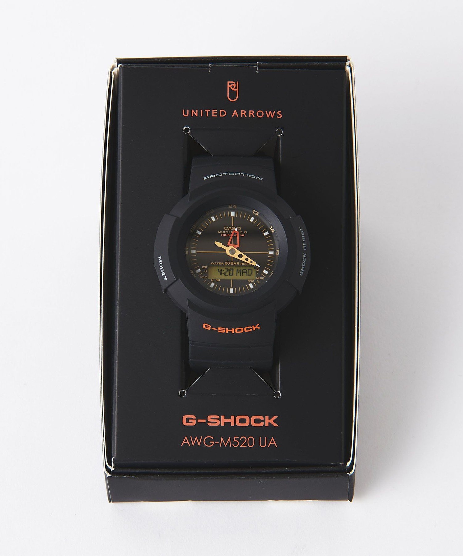 【アローズ別注】G-SHOCK AWG-M520UA 中古 使用頻度『低』 G-SHOCK カシオ Gショック デジアナ ユナイテッドアローズ 別注 AWG