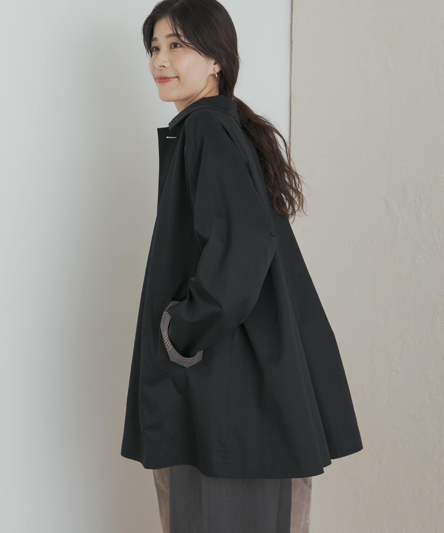 URBAN RESEARCH DOORS｜リバーシブルステンカラーコート | Rakuten