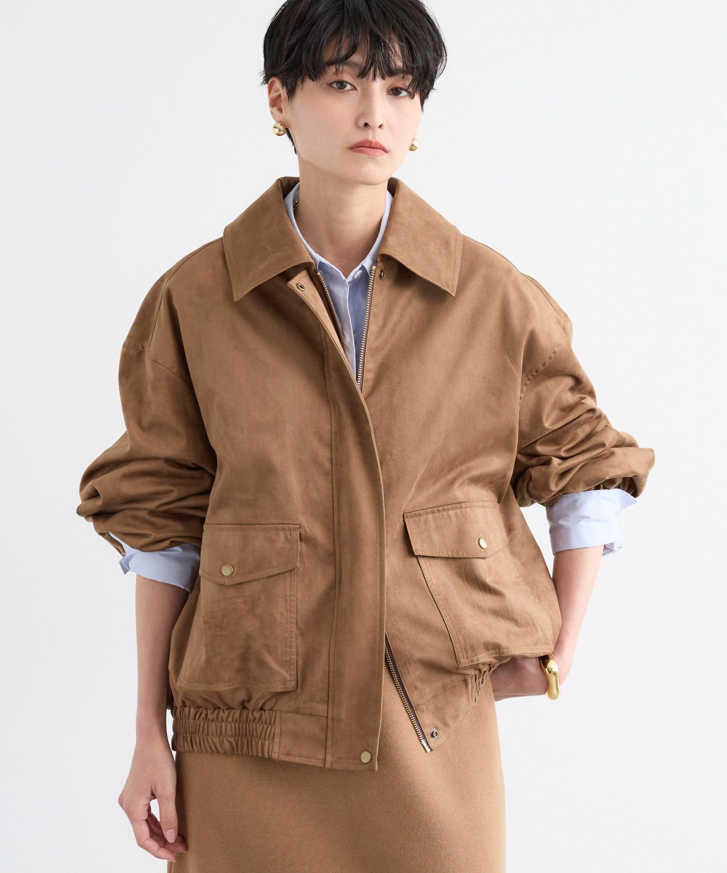 BARNYARDSTORM｜フェイクスエードブルゾン | Rakuten Fashion(楽天