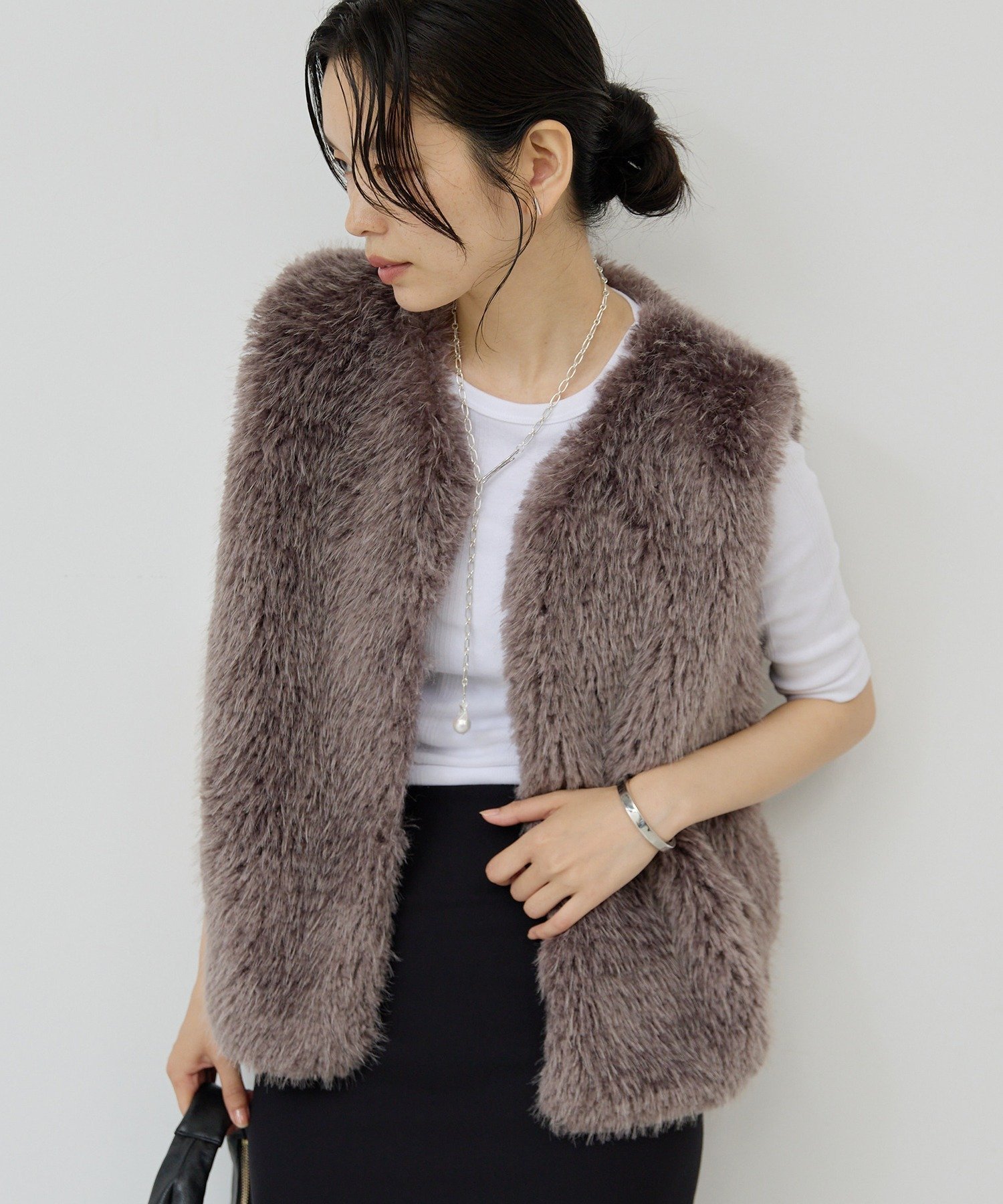 GALLARDAGALANTE｜フェイクカシミヤベスト | Rakuten Fashion(楽天
