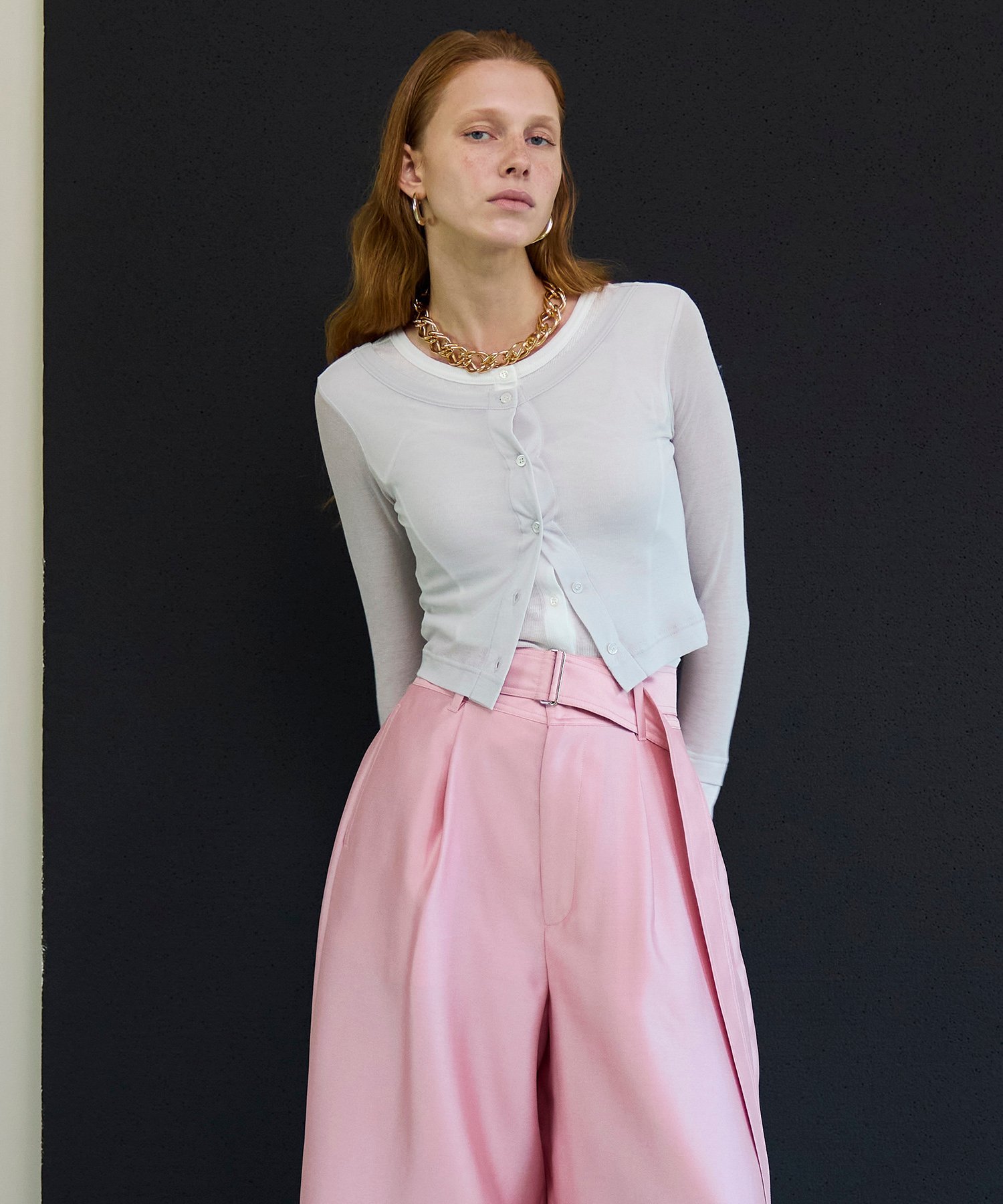 MAISON SPECIAL｜2WAY Neck Bicolor Comfort Top | Rakuten Fashion