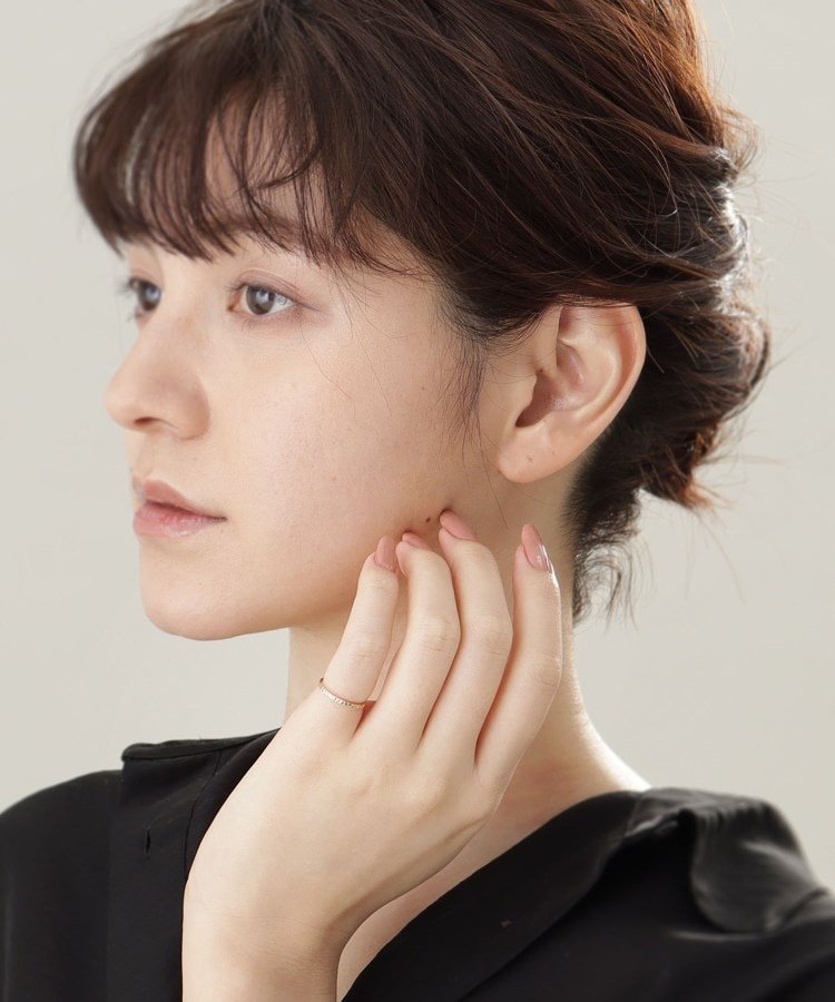 COCOSHNIK｜K10カットワーク極光細 ピンキーリング | Rakuten Fashion