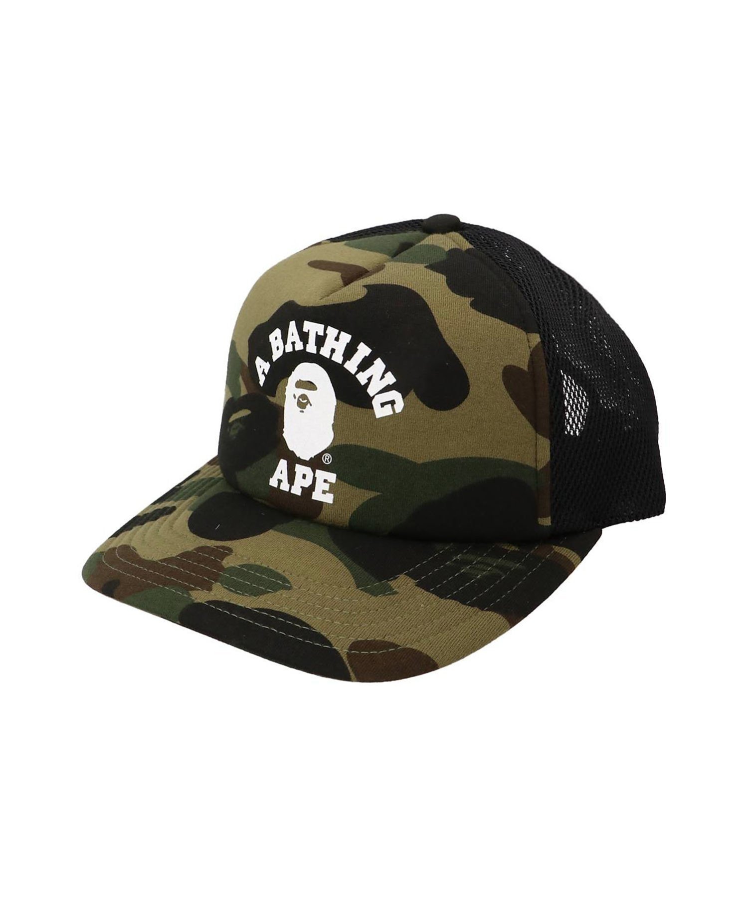 A BATHING APE｜1ST CAMO COLLEGE MESH CAP | Rakuten Fashion(楽天