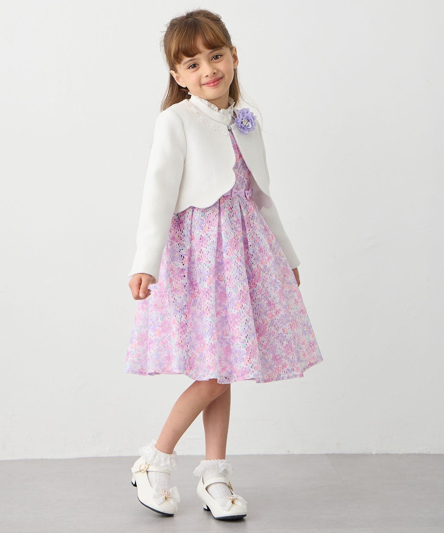 ANY｜フラワープリントレースワンピース | Rakuten Fashion(楽天