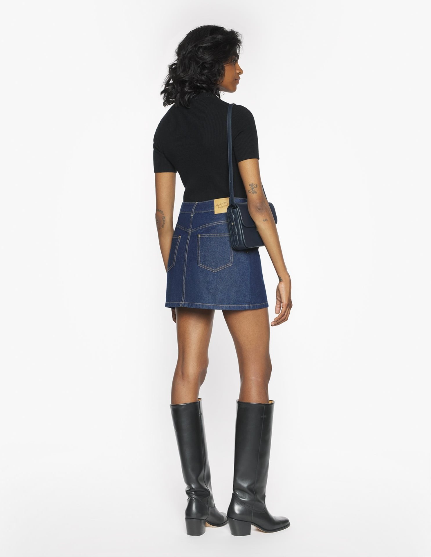 MAISON KITSUNE｜Maison Kitsune/(W)DENIM MINI SKIRT | Rakuten