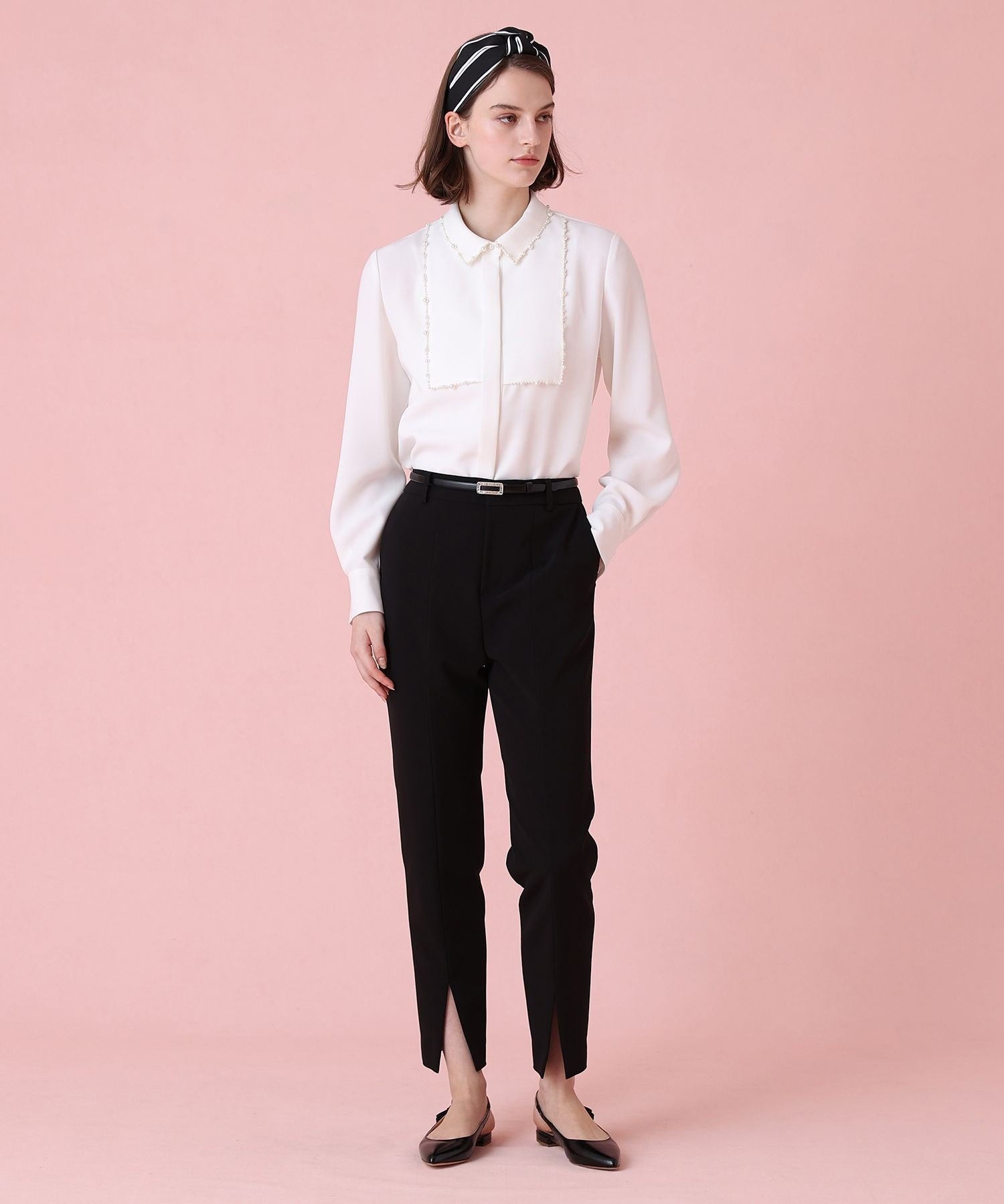 ANAYI｜ダブルクロスパール ブラウス | Rakuten Fashion(楽天