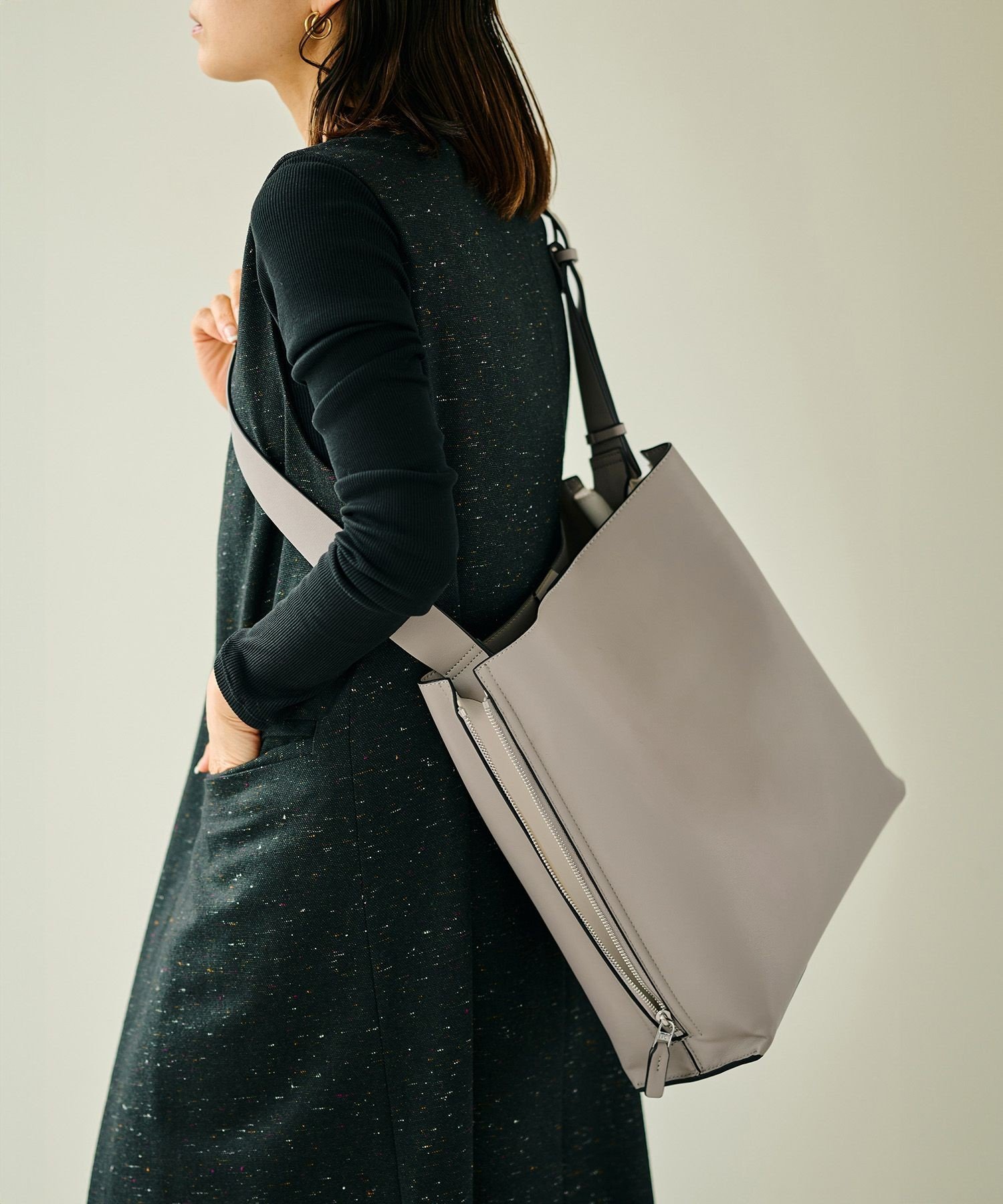ROPE'｜【A4対応】【通勤】【E'POR】Y BAG Shoulder Large(サイド
