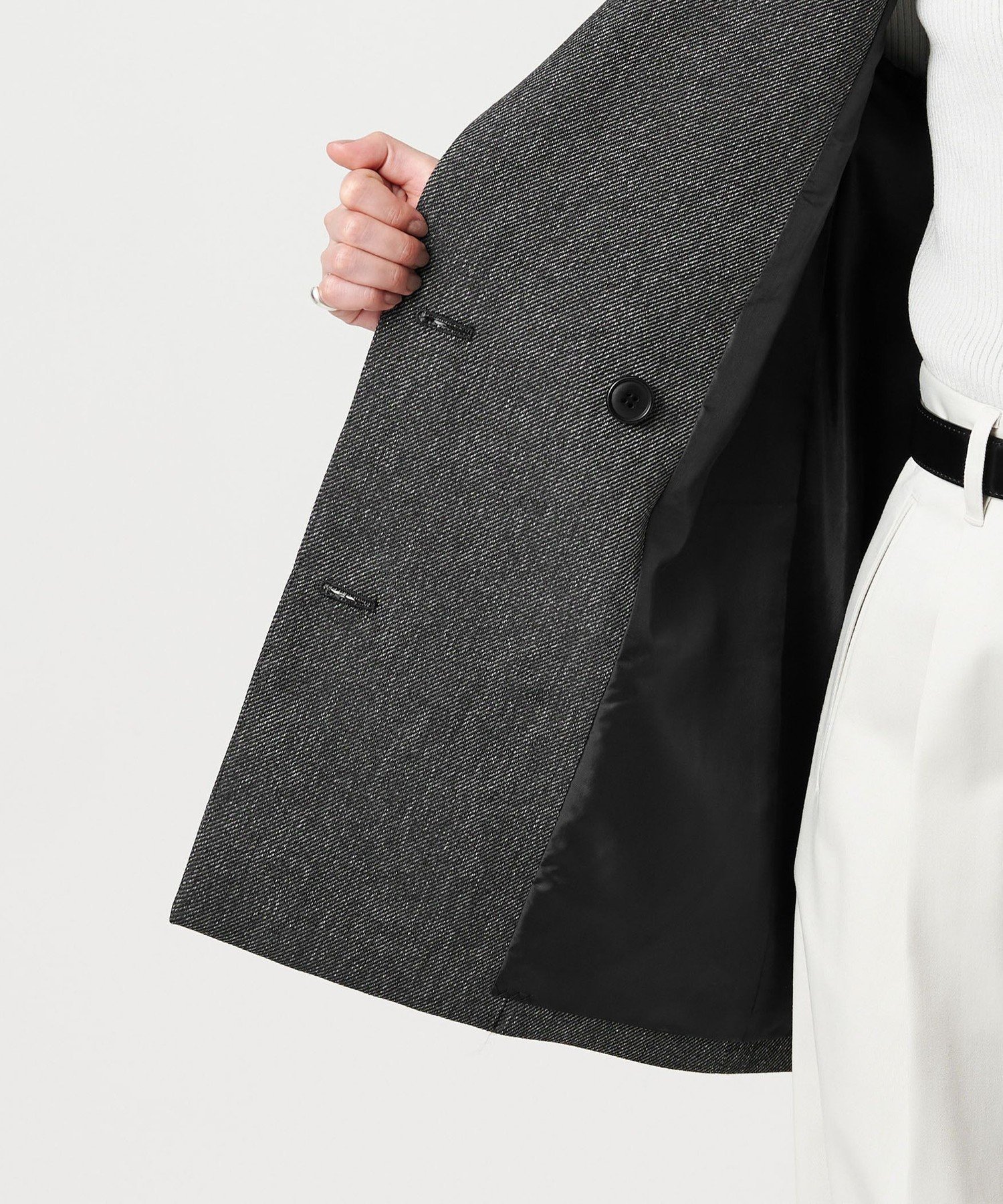 未使用級✨　MARW ユナイテッドアローズ　オーバー ダブル ジャケット グレー MARW UNITED ARROWS（マルゥ ユナイテッドアローズ）の「＜MARW UNITED