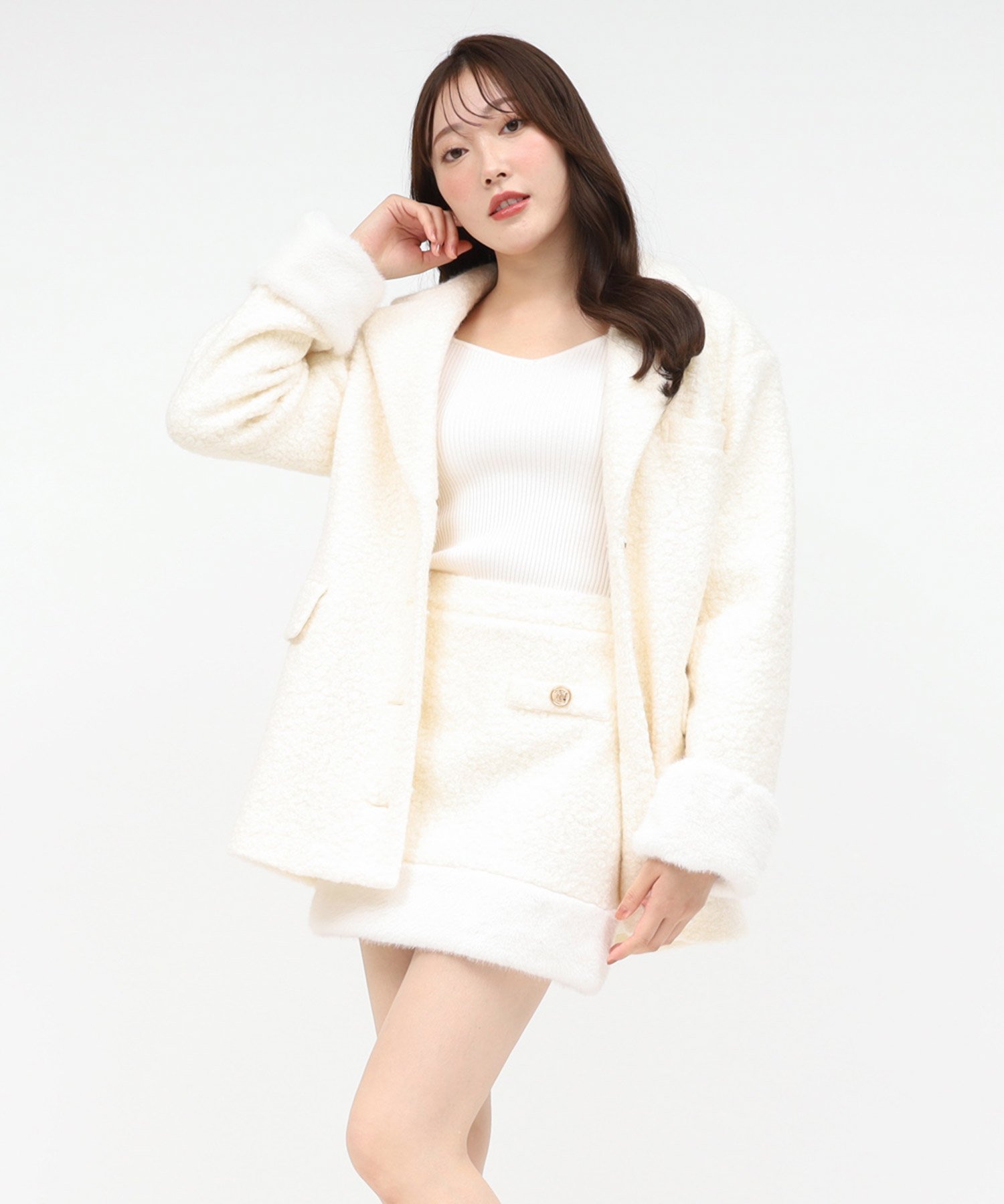 ROYAL PARTY｜ファー付テーラージャケットコート | Rakuten Fashion