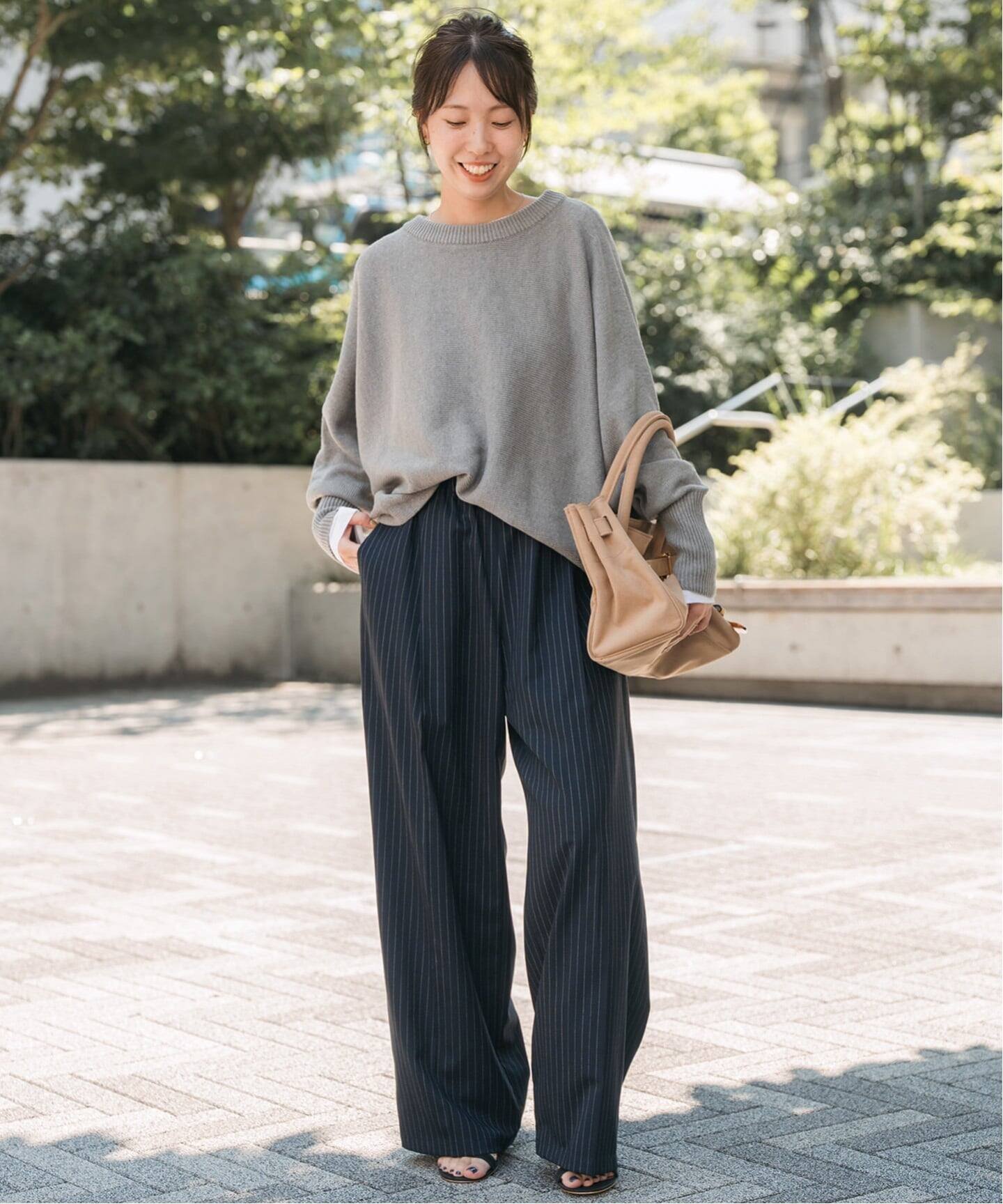Spick & Span｜《追加2》バルキーヤーンドルマンロングリブニット