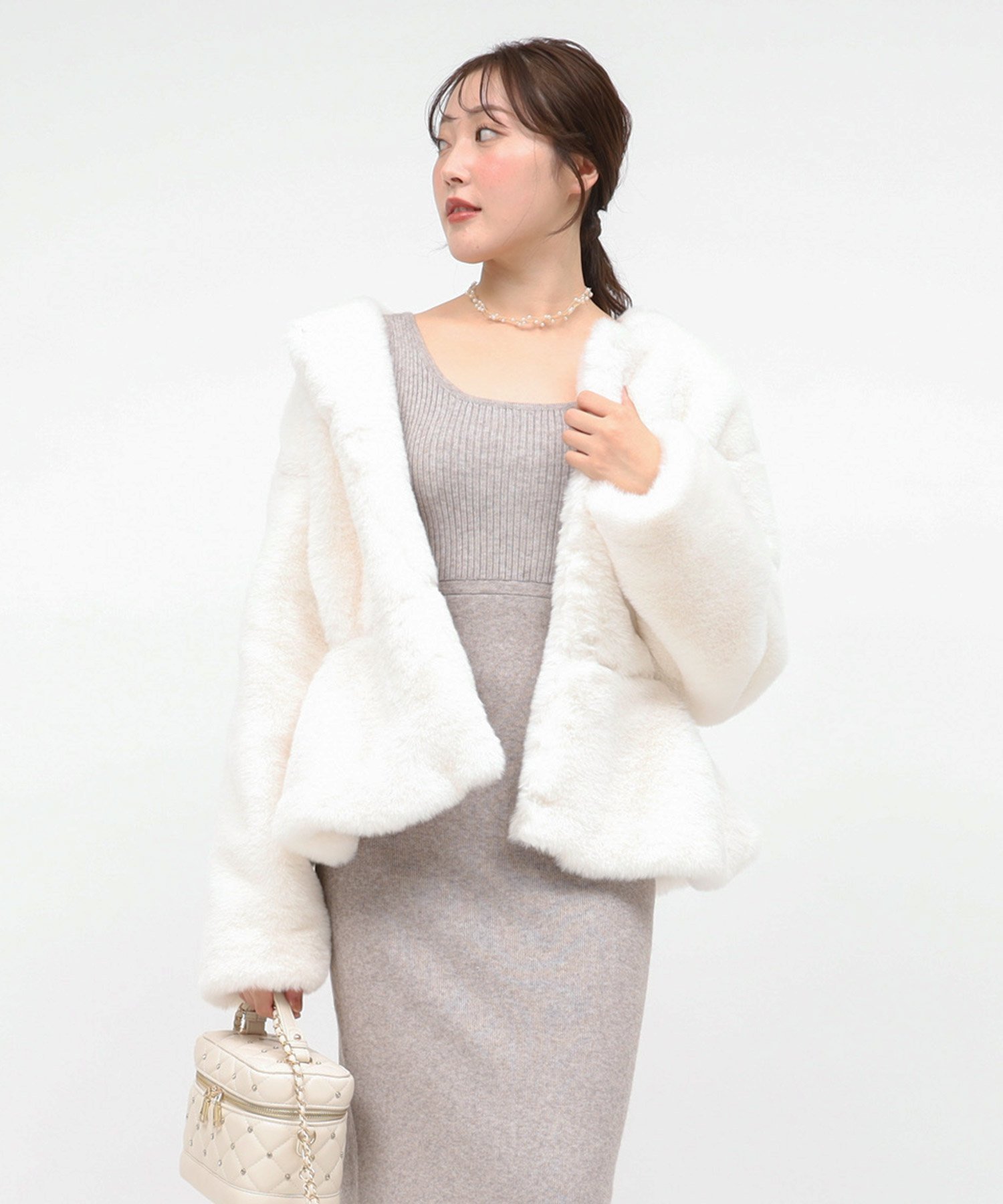 ROYAL PARTY｜ペプラムファージャケット | Rakuten Fashion(楽天