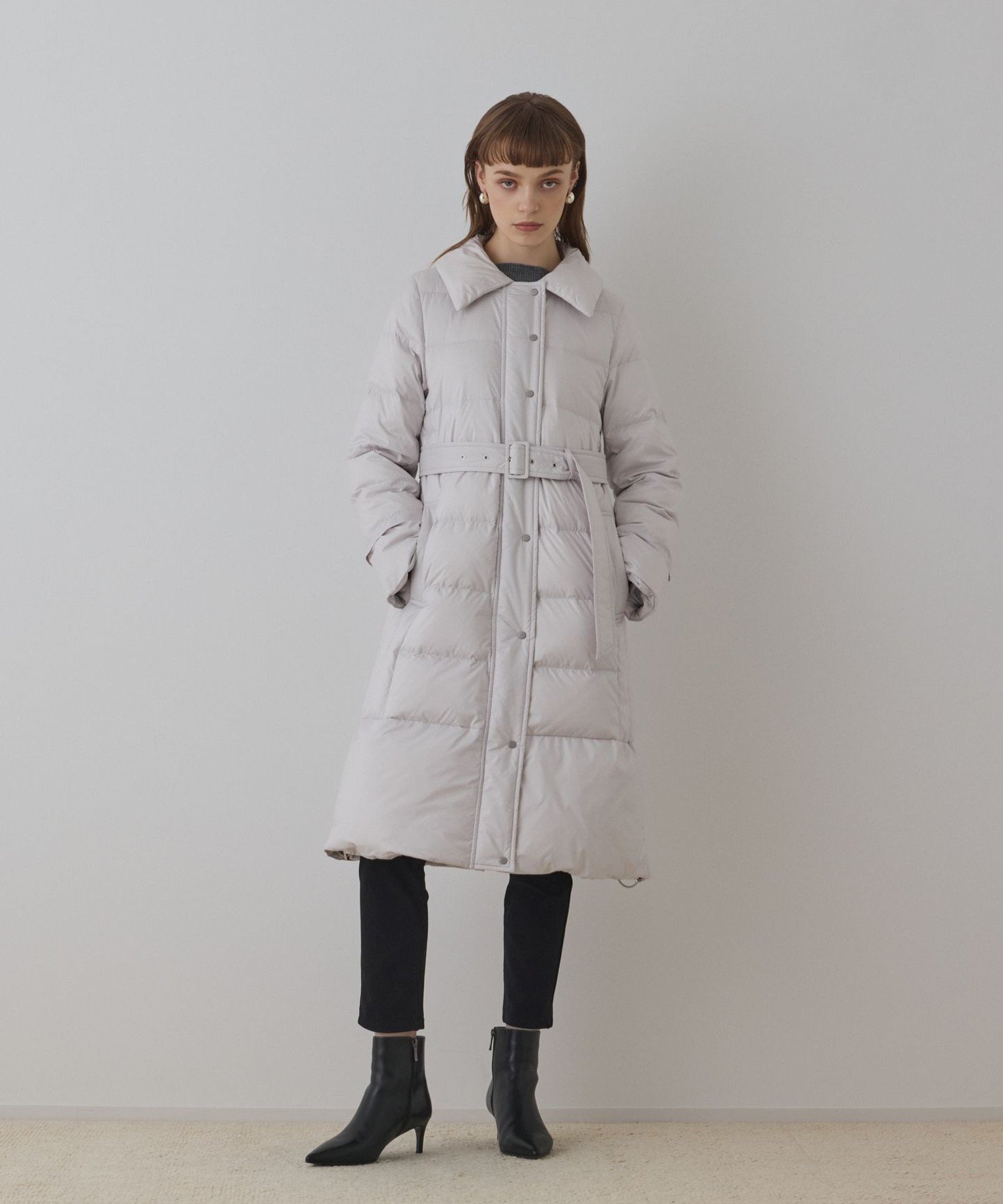 GRACE CONTINENTAL｜ファーカラーロングダウン | Rakuten Fashion(楽天