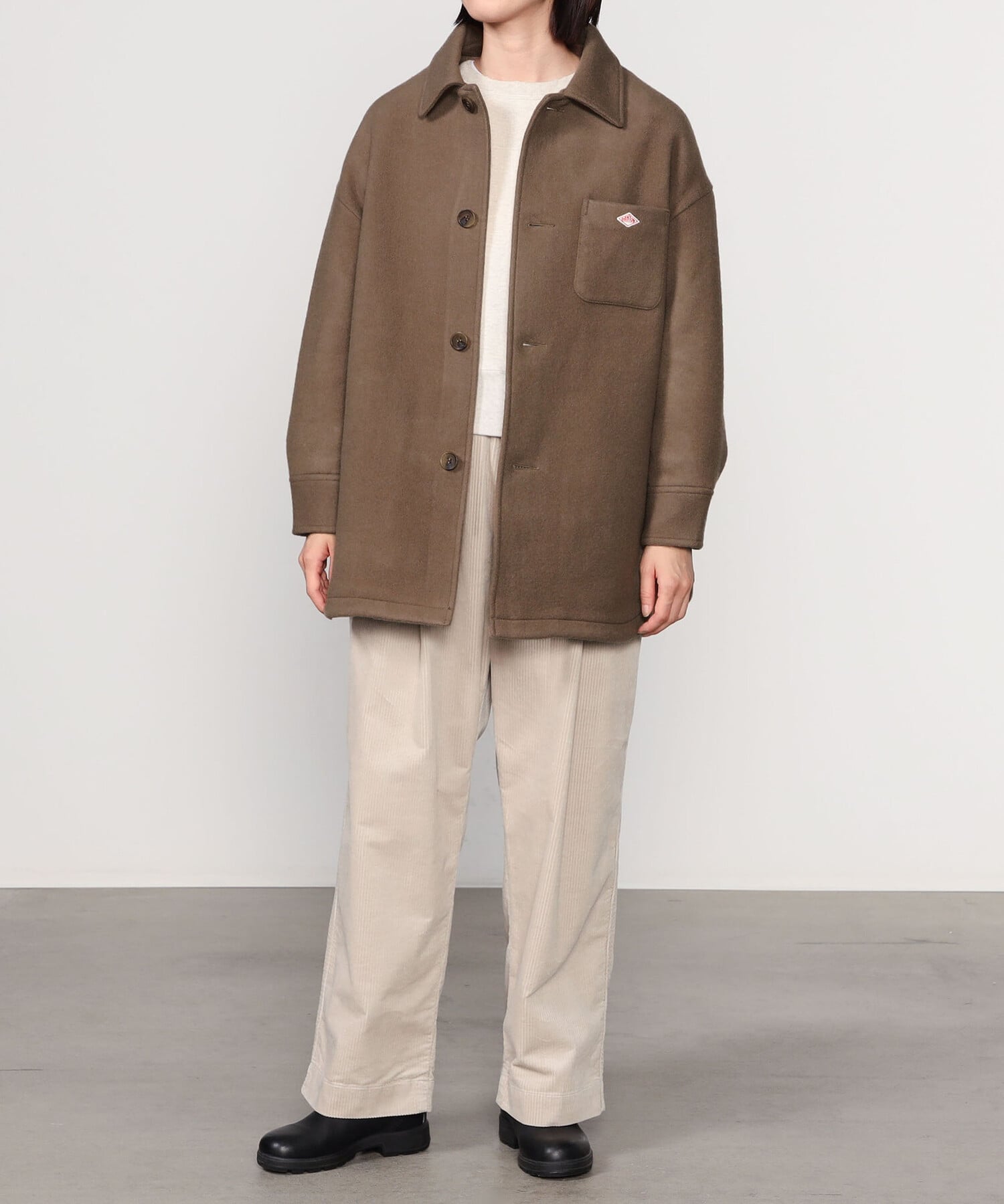 Bshop｜DANTON | ウールメルトン シャツブルゾン WOMEN | Rakuten