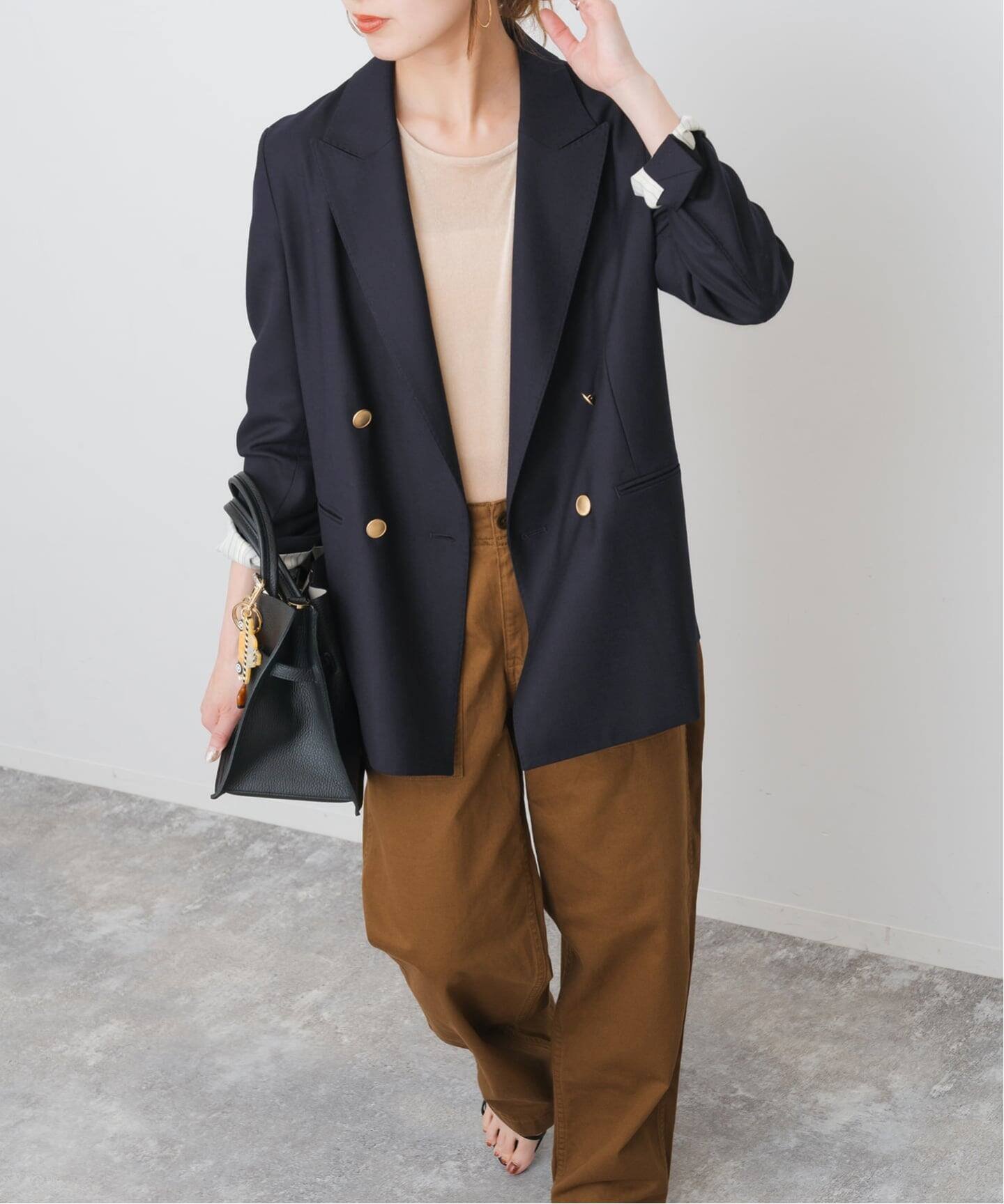 Spick & Span｜《追加》ウールブレンドダブルブレストジャケット