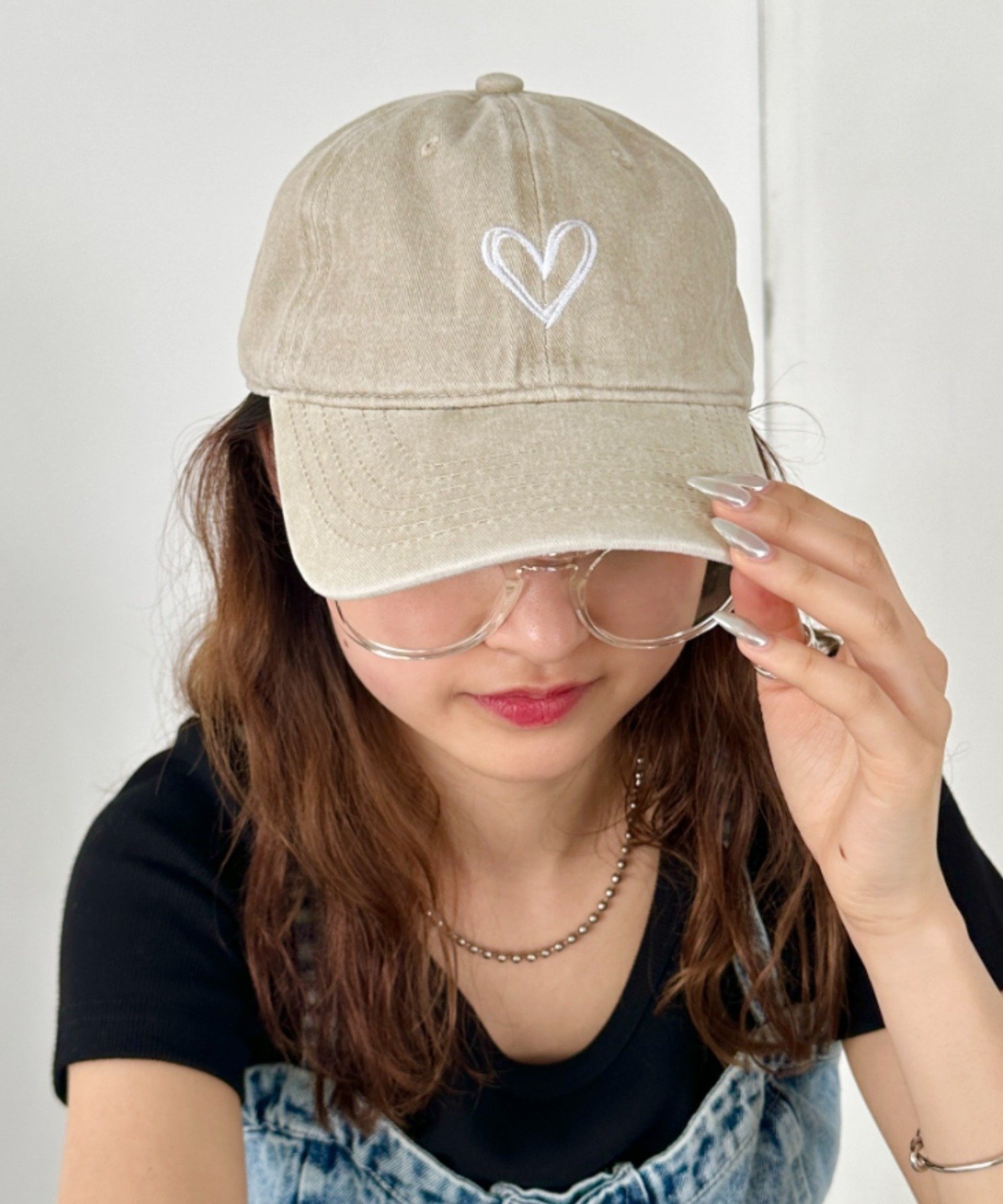 Outfitter lab｜ハート刺繍ピグメントキャップ | Rakuten Fashion(楽天