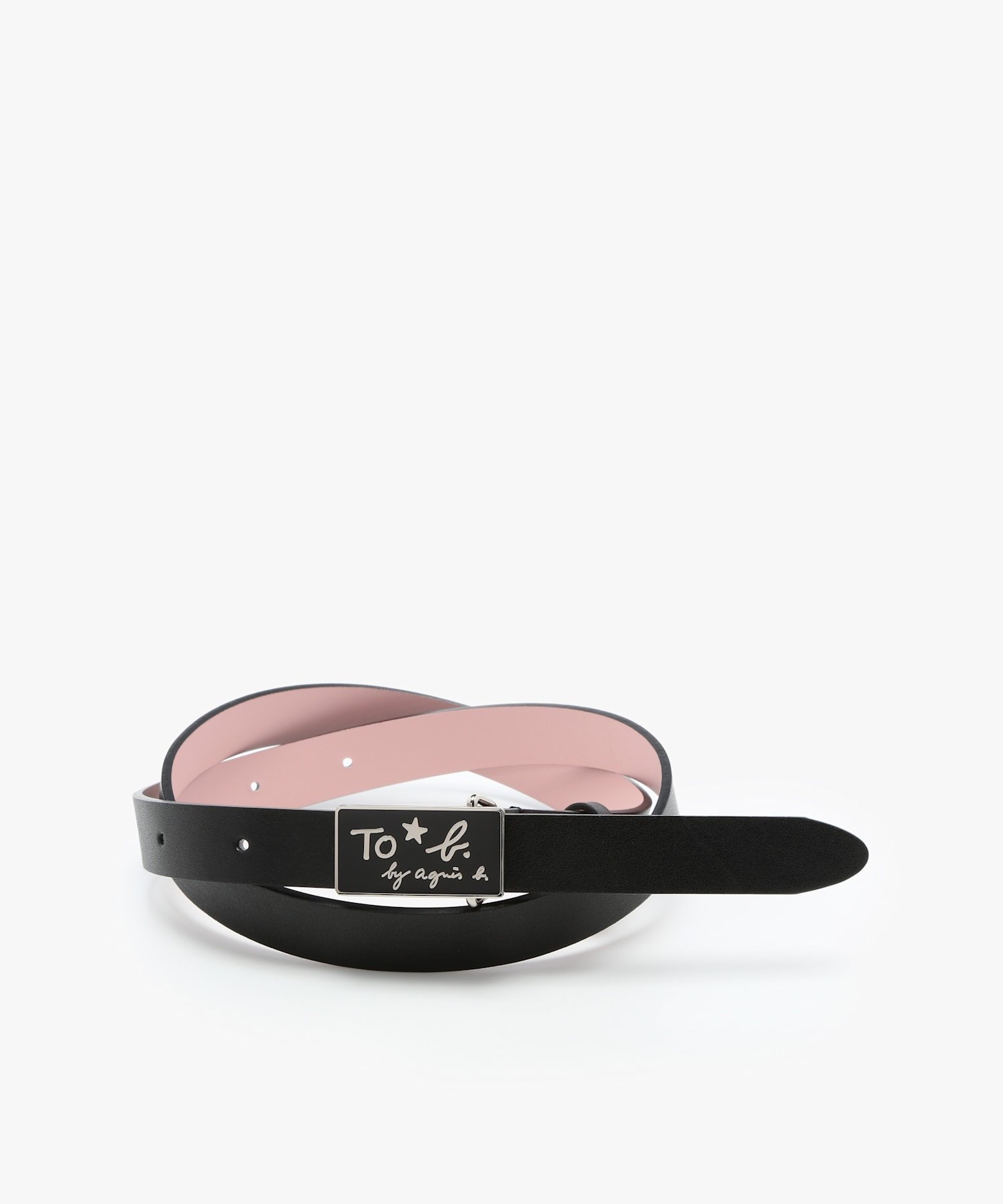 agnes b.｜ロゴバックル レザー ベルト | Rakuten Fashion(楽天
