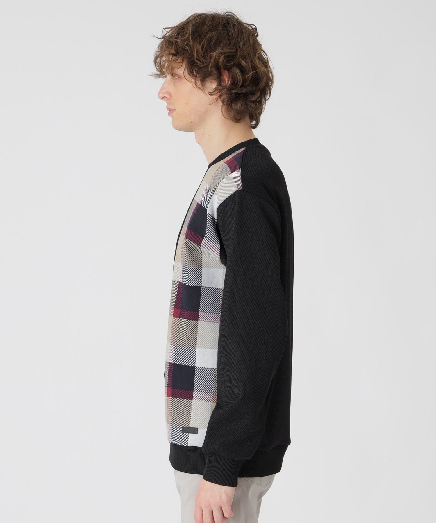 BLUE LABEL / BLACK LABEL CRESTBRIDGE｜チェックニットドッキング