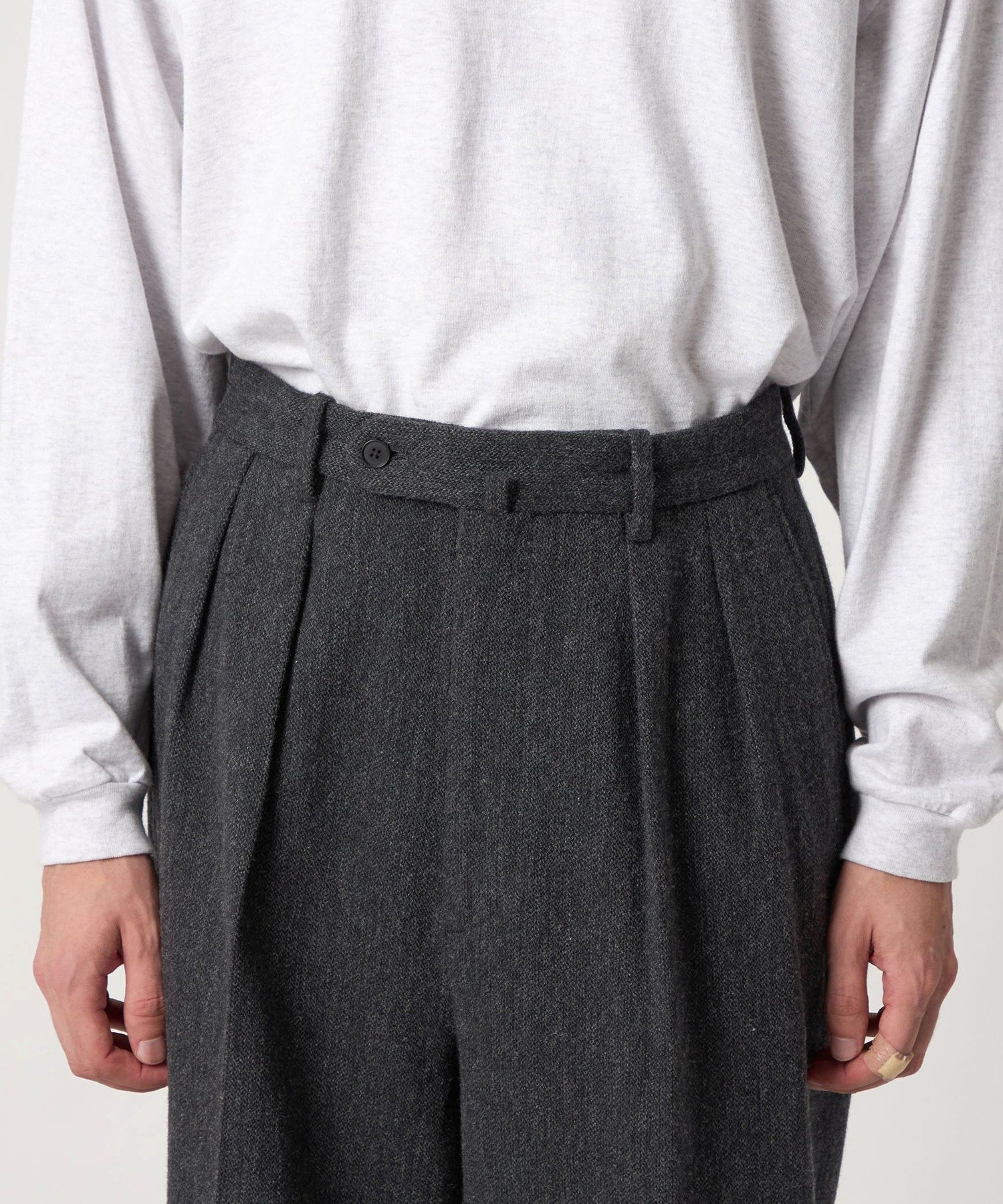 クッキークロス インツープリーツド レス トラウザーズ BEAUTY&YOUTH UNITED ARROWS｜<Steven Alan> クッキークロス インツー